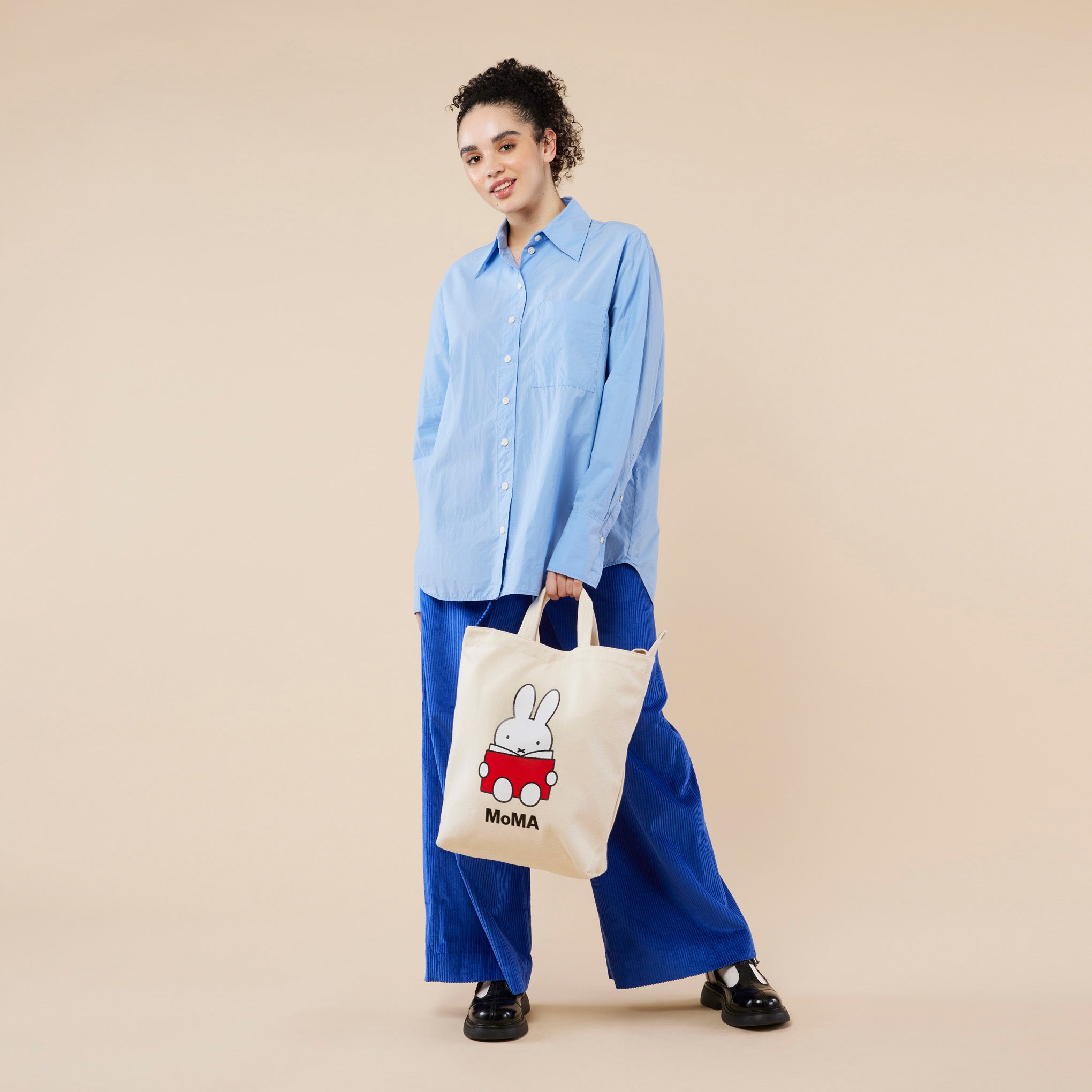 MoMA Miffy Baggu Recycled Cotton Zip Duck Bag - Image 5