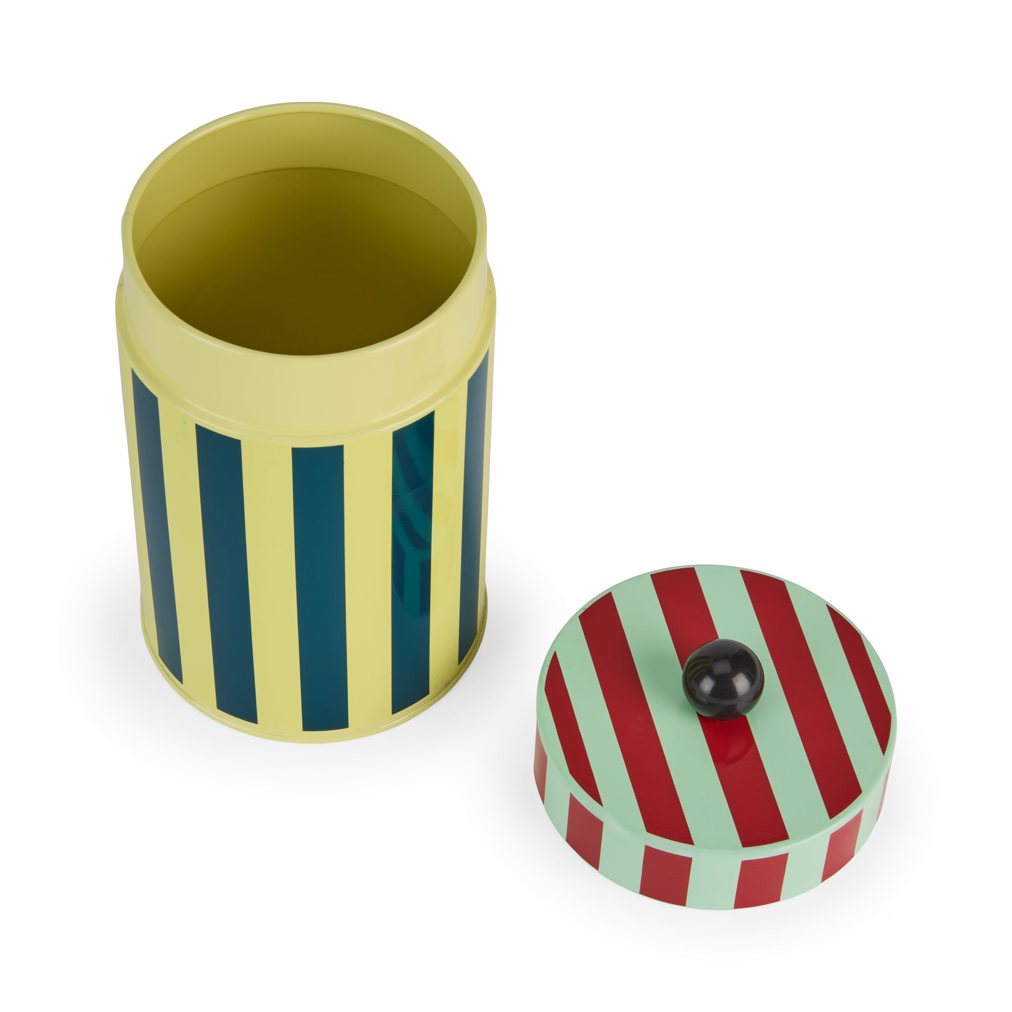 Dusen Dusen Striped Canister - Yellow/ Blue - Image 3