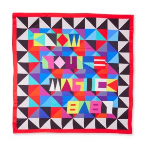 Jeffrey Gibson Know You're Magick Baby Silk Scarf