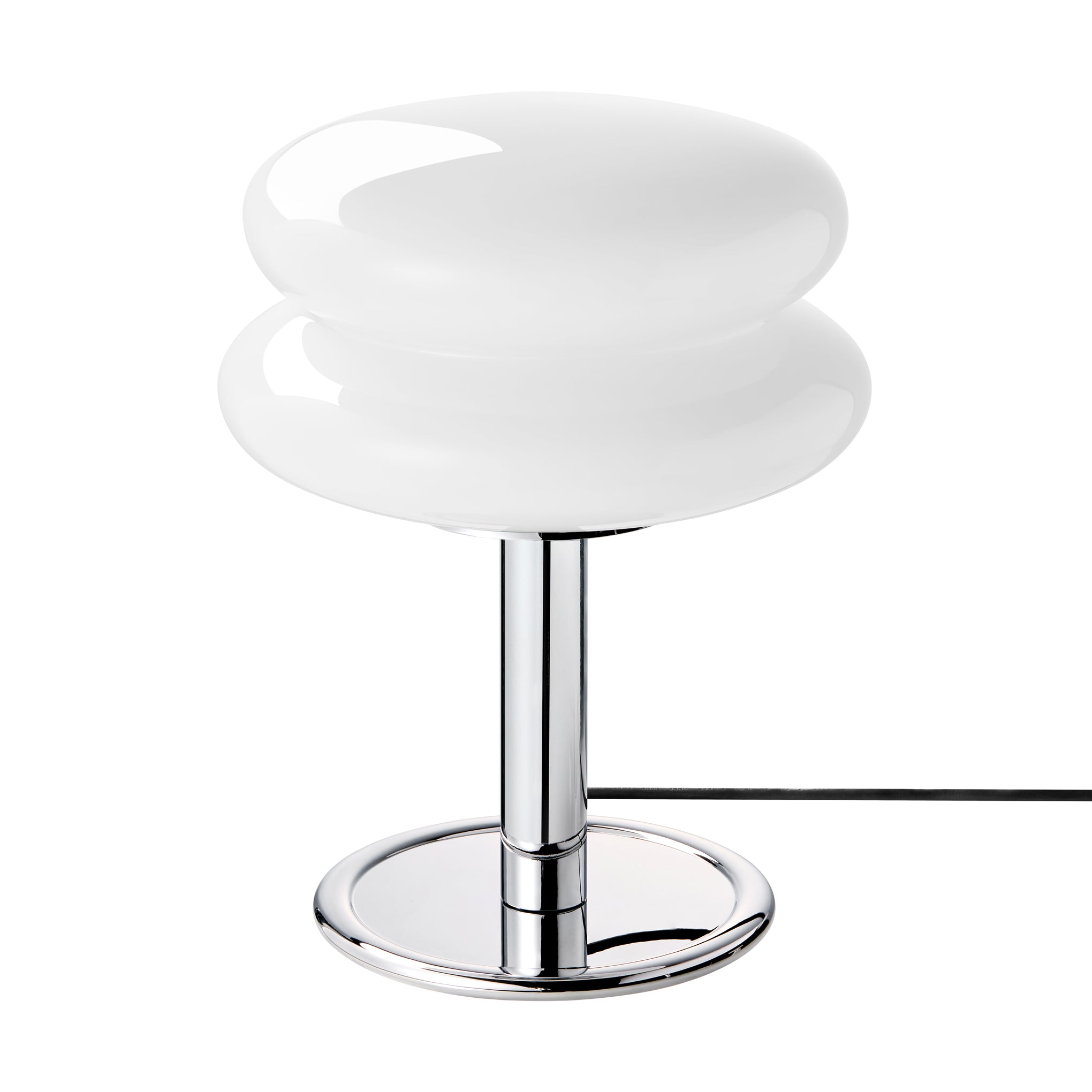 Snowman Table Lamp - White/ Chrome - Image 4