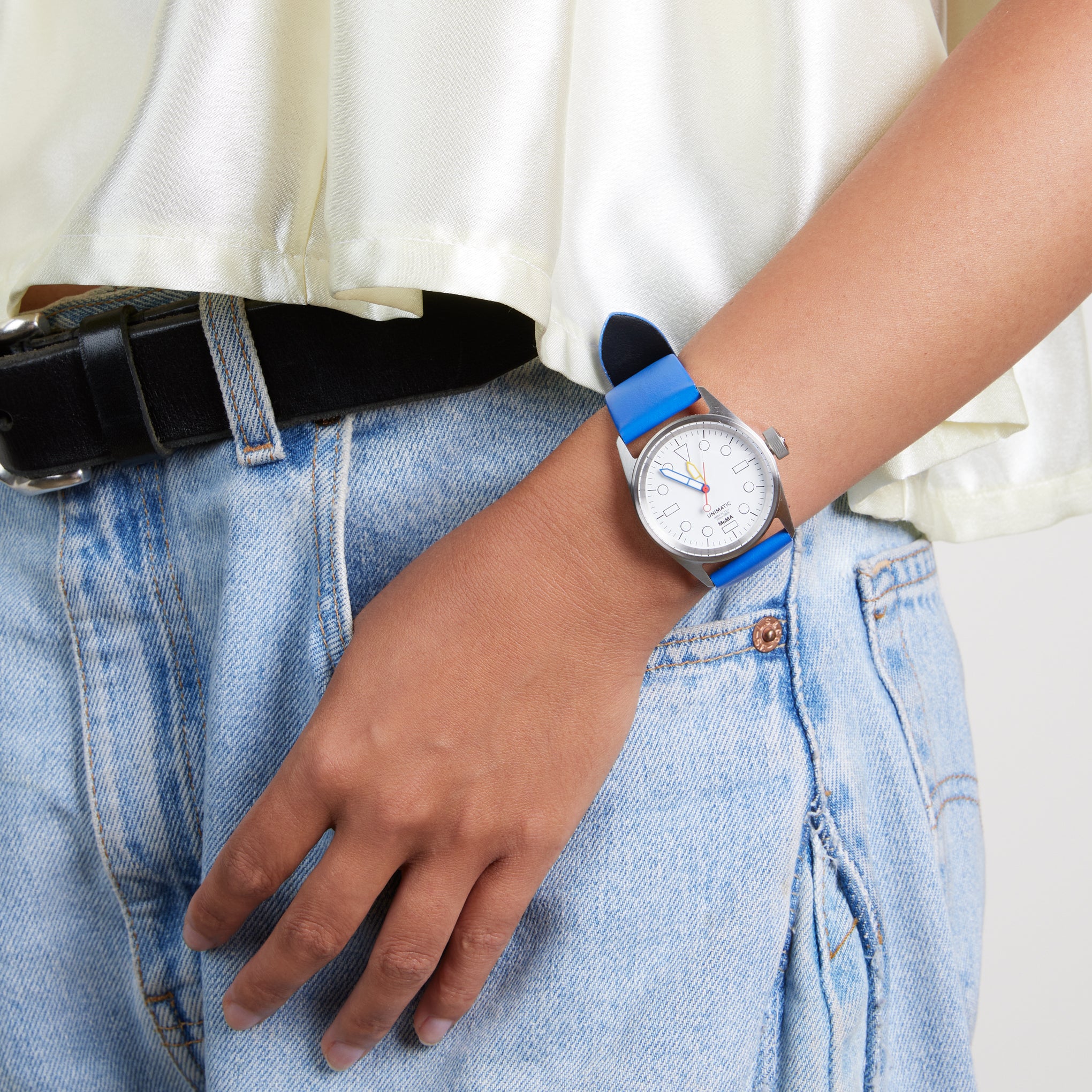 MoMA Unimatic De Stijl Modello Cinque Watch - Blue - Image 2