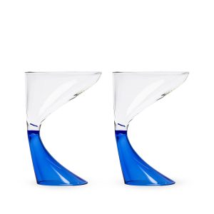 Arch Cocktail Glasses - Set of 2 - Blue