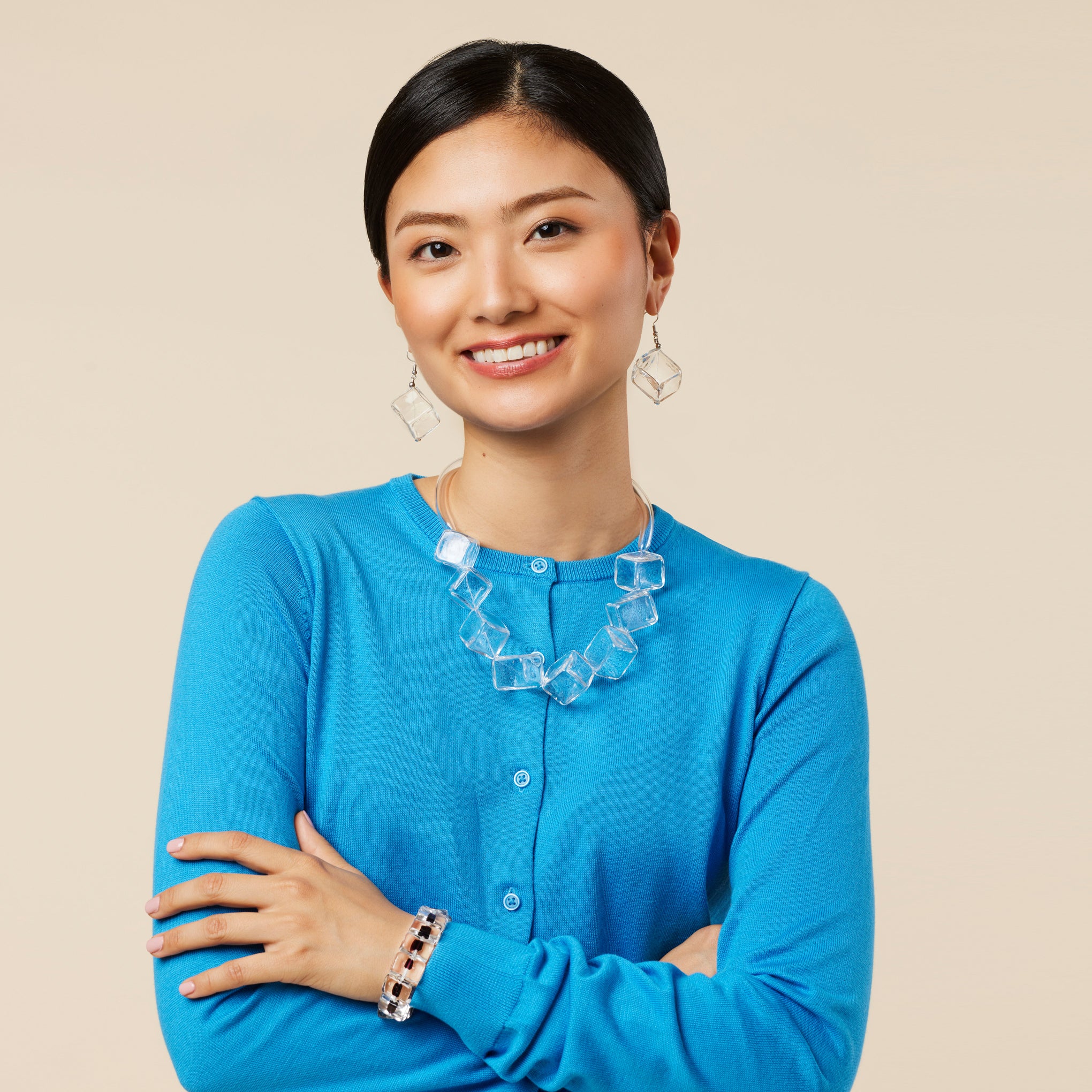 Cubo Glass Ice Cube Necklace - Image 5