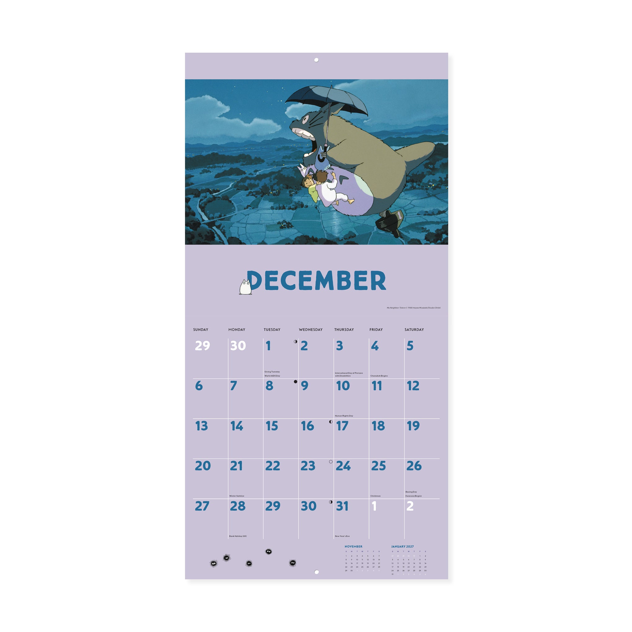 2026 My Neighbor Totoro Wall Calendar - Image 5