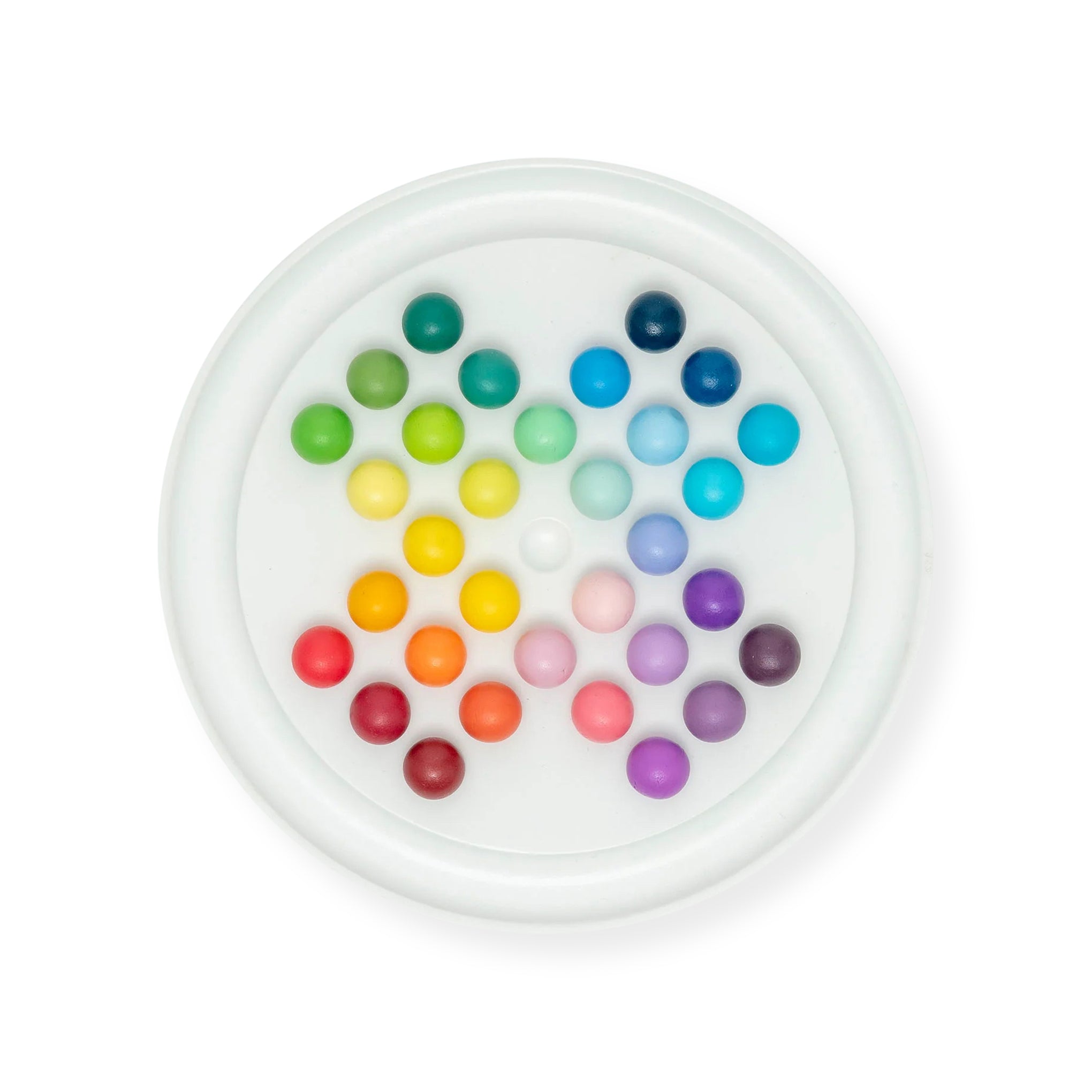 Gradient Wooden Solitaire Game