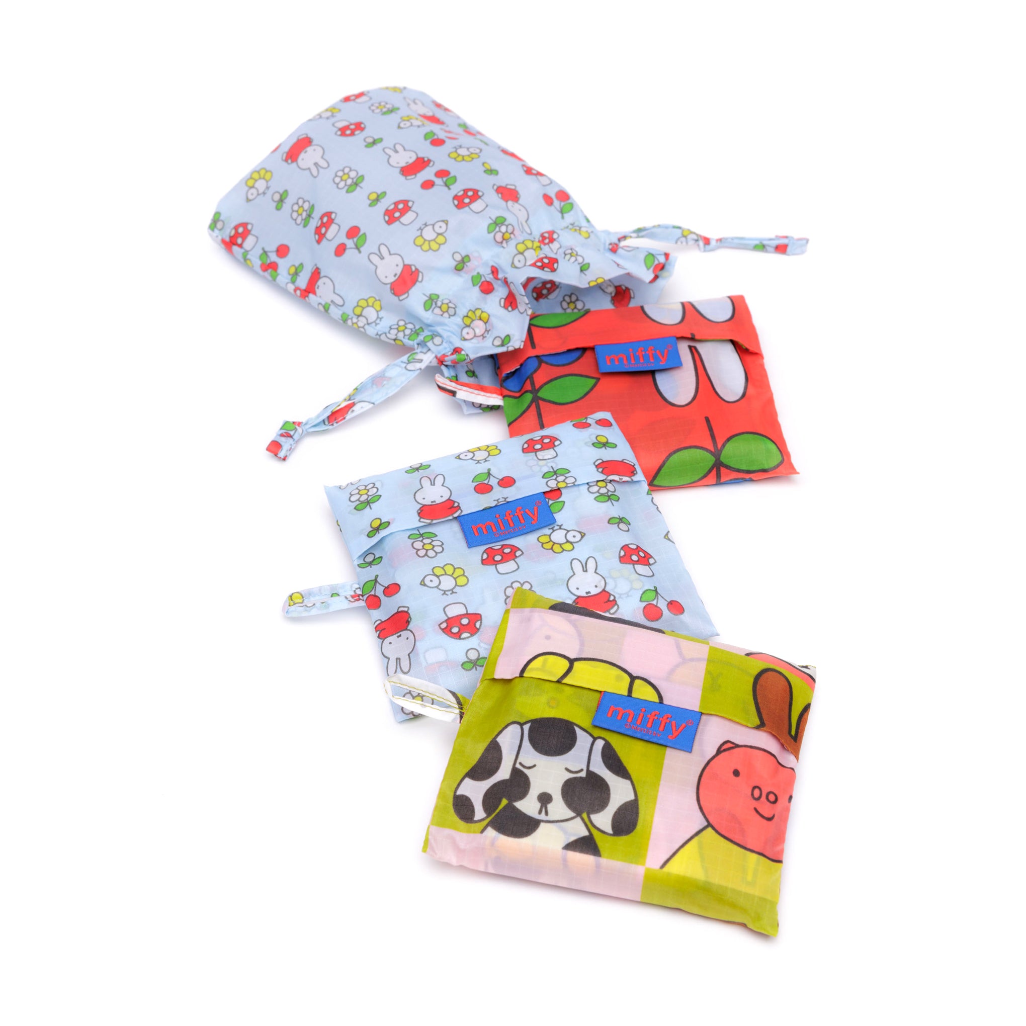 Miffy Baggu Recycled Nylon Standard Tote Bags - Set of 3 - Image 2