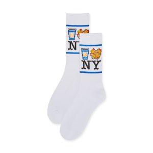 NYC Food Icons Socks - Blue