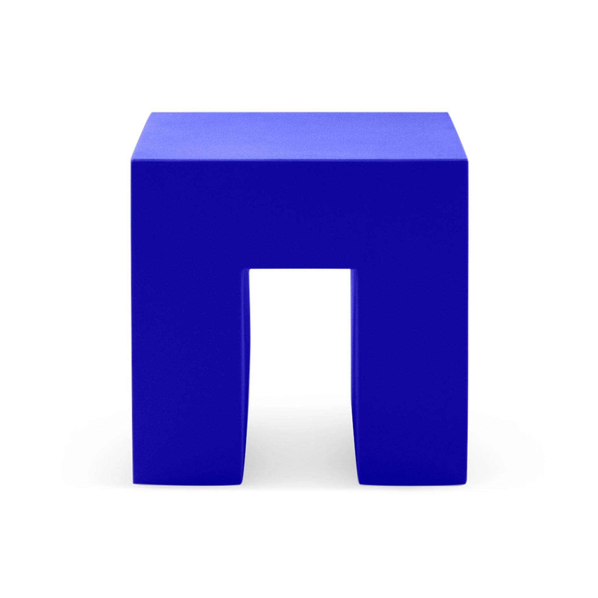 Vignelli Cube Stool from Heller - Blue