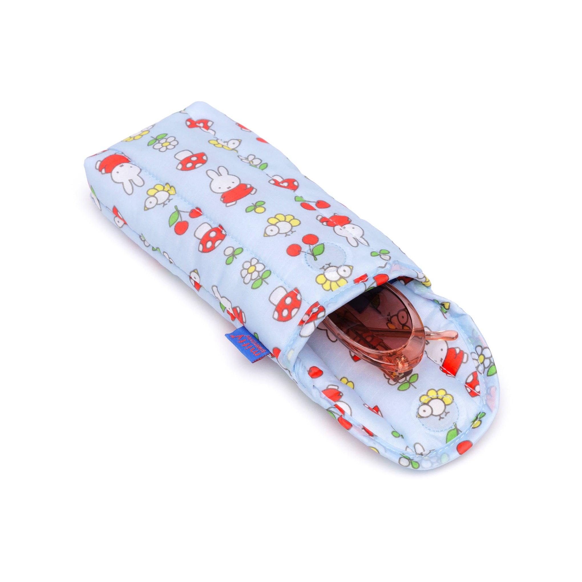 Miffy Baggu Puffy Recycled Nylon Eyeglasses Case - Image 2
