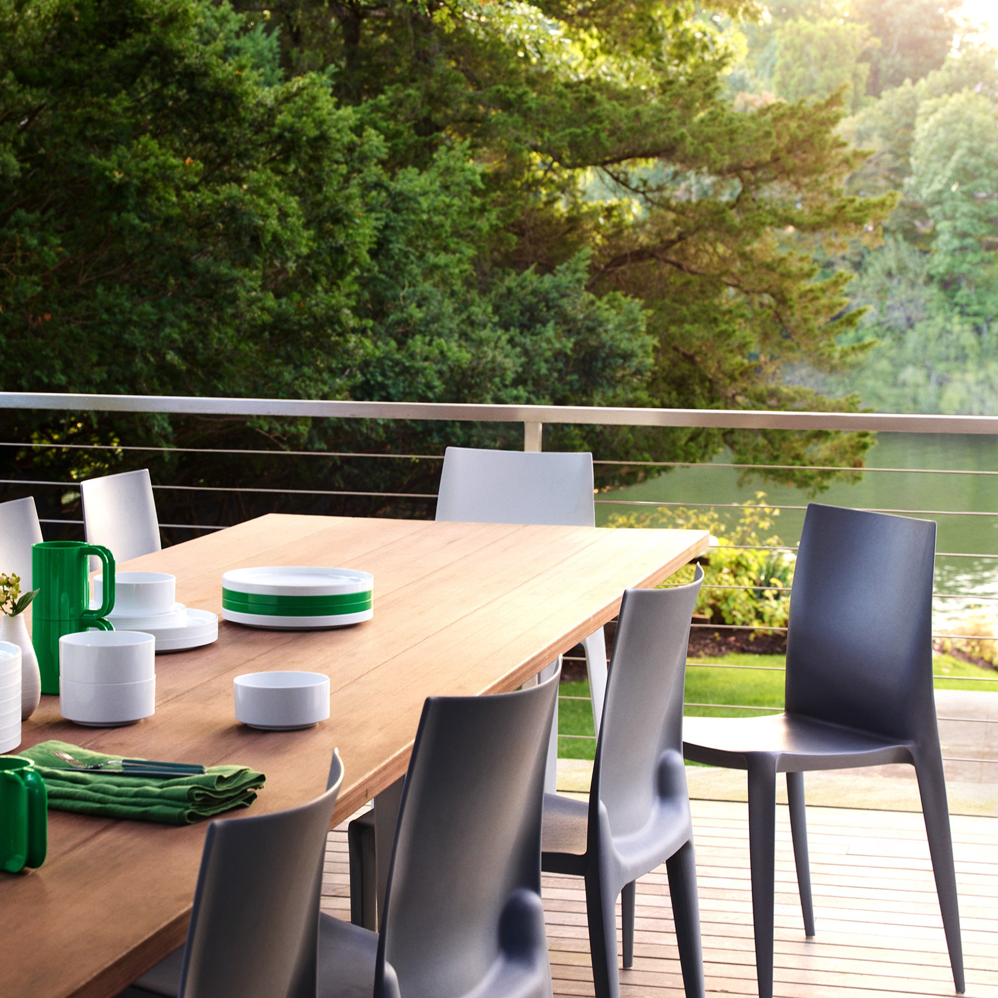 Mario Bellini Stacking Chair from Heller - Set of 2 - Black - Image 2