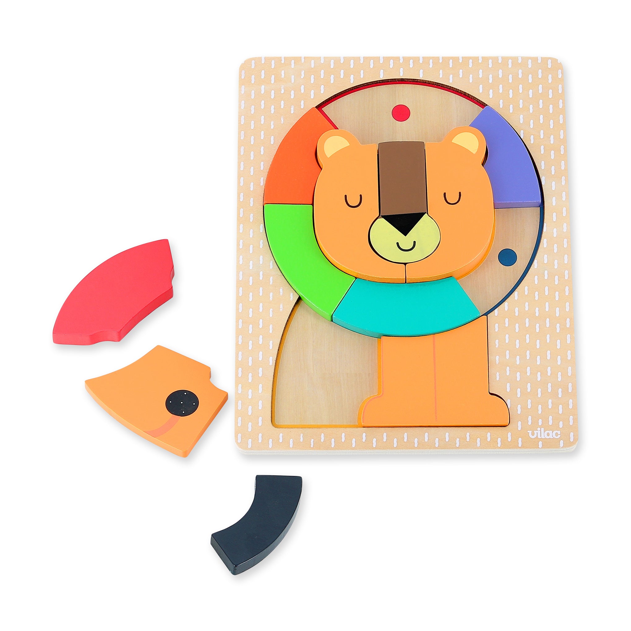 Lion Wooden Puzzle - 17 Pieces - Image 3