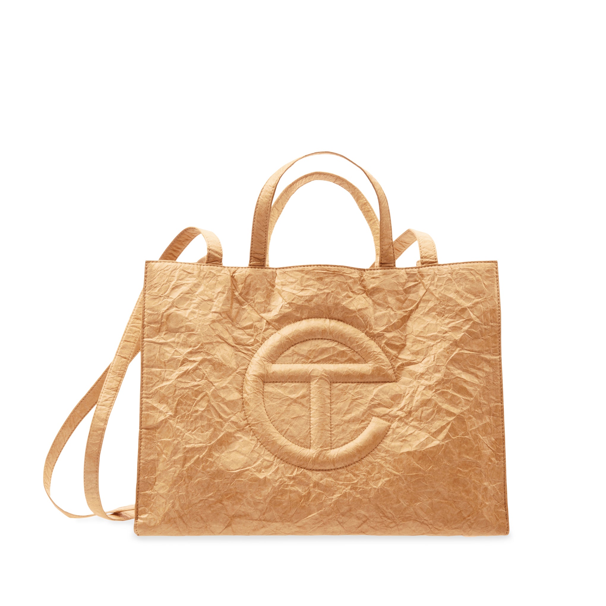 Telfar Tyvek Shopping Bag - Brown - Image 2