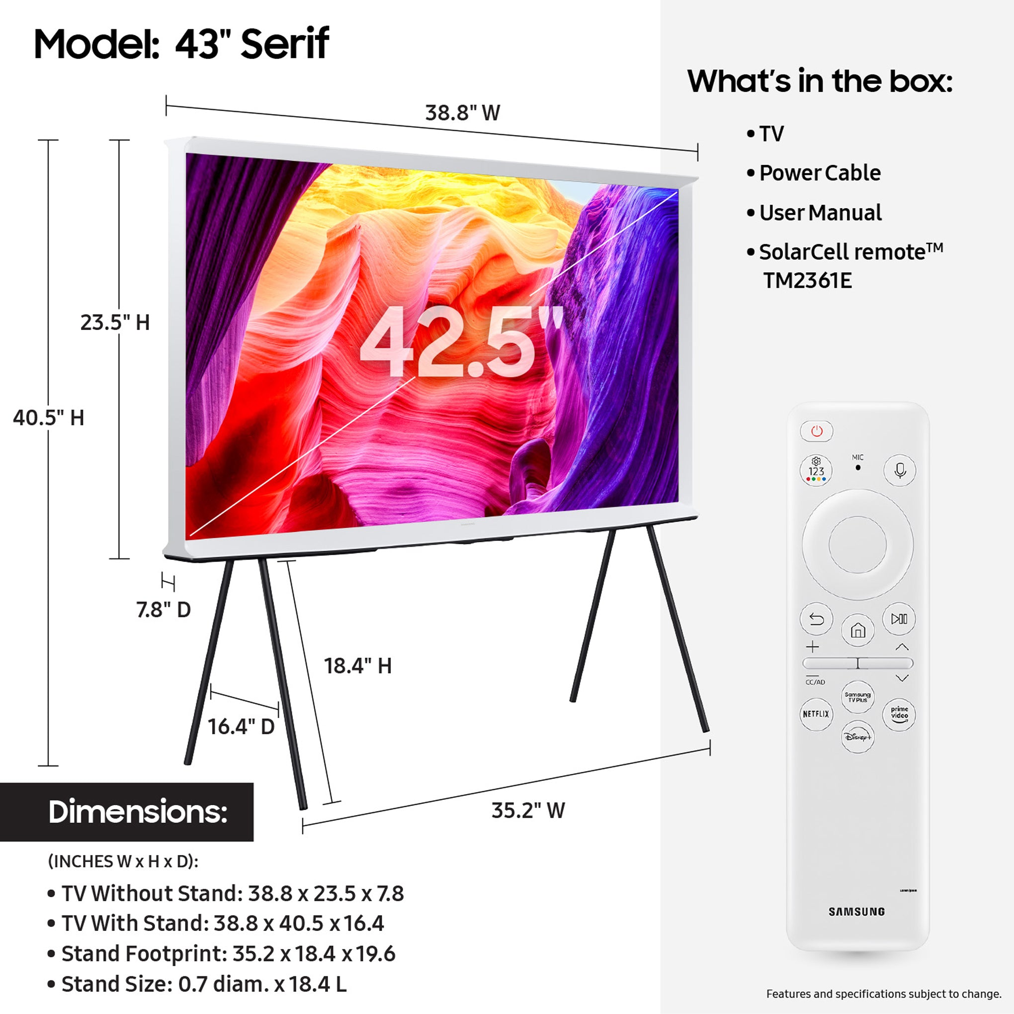Samsung The Serif TV 2024 - 43 - Image 7