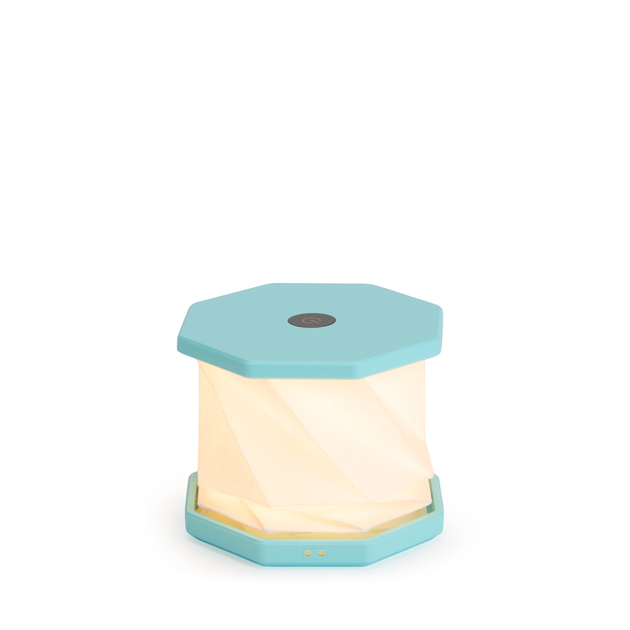 Twist Hexagon Portable Table Lamp - Lagoon Teal - Image 4