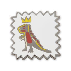 Jean-Michel Basquiat Enamel Pin - Crowned T-Rex