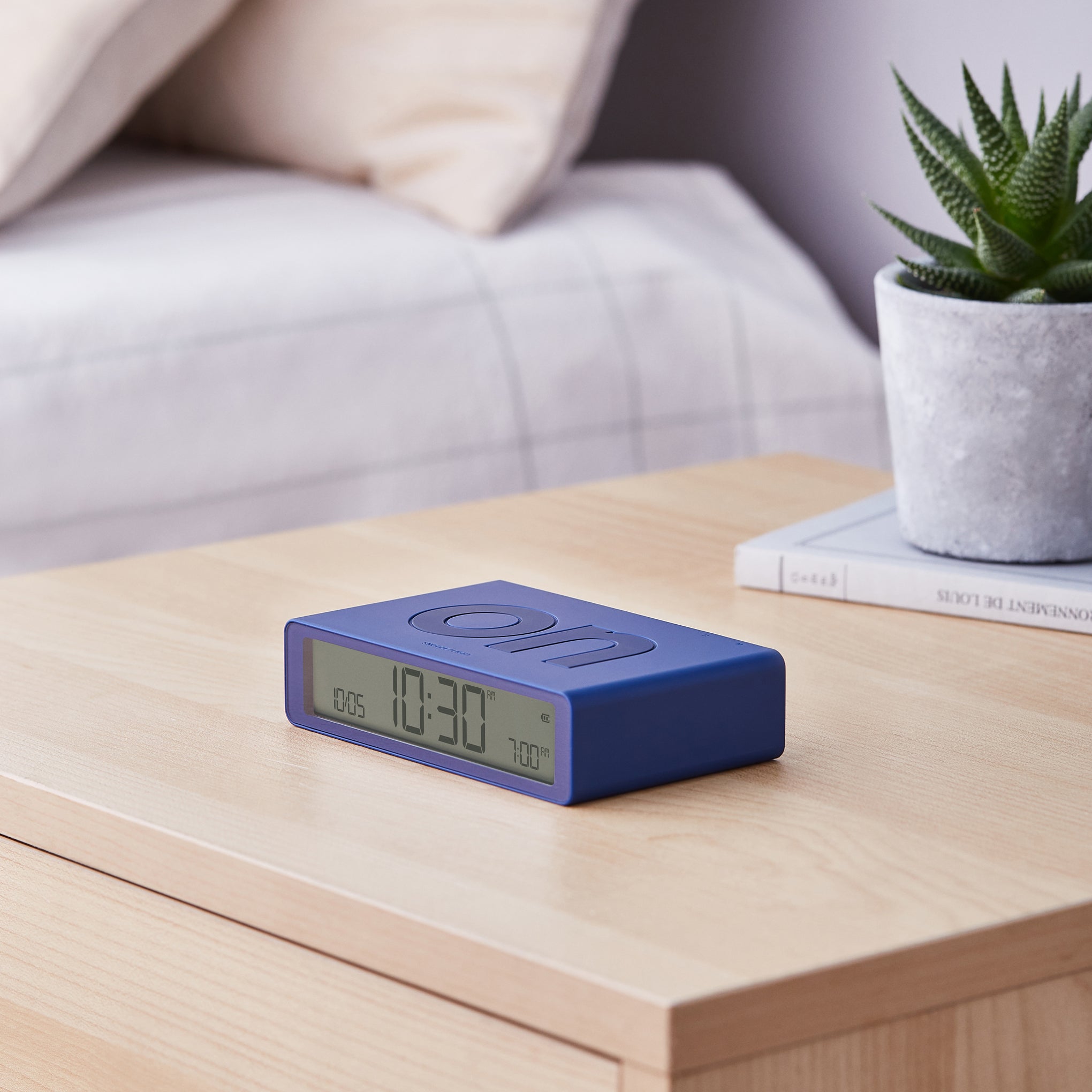 Lexon Flip Rechargeable Alarm Clock - Dark Blue - Image 7