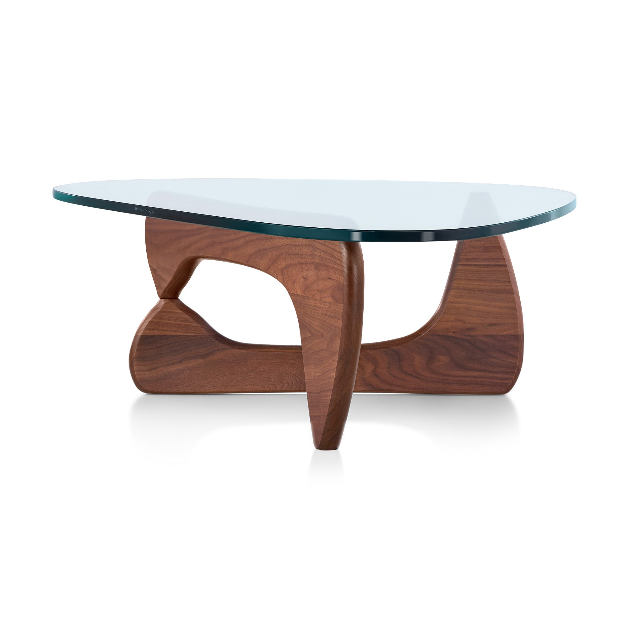 Noguchi Coffee Table from Herman Miller - Transparent/ Walnut - Image 3