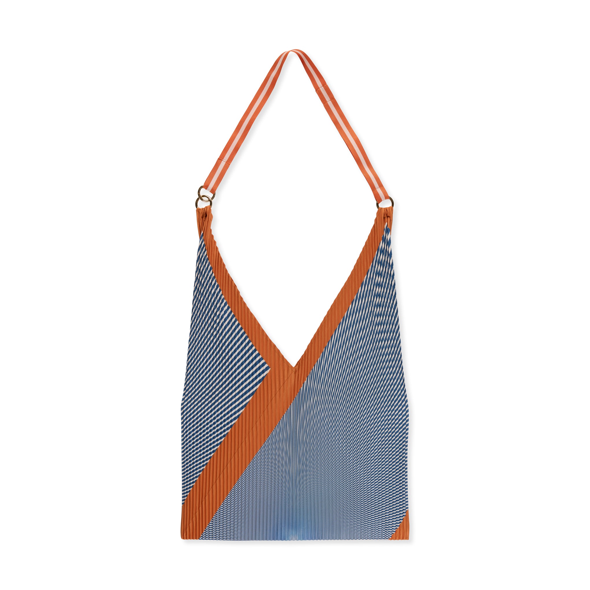 Pleated Recycled Polyester Y Bag - Anna Rust - Image 4