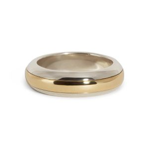 Pivot Ring I - 14k Yellow/ 14k White Gold