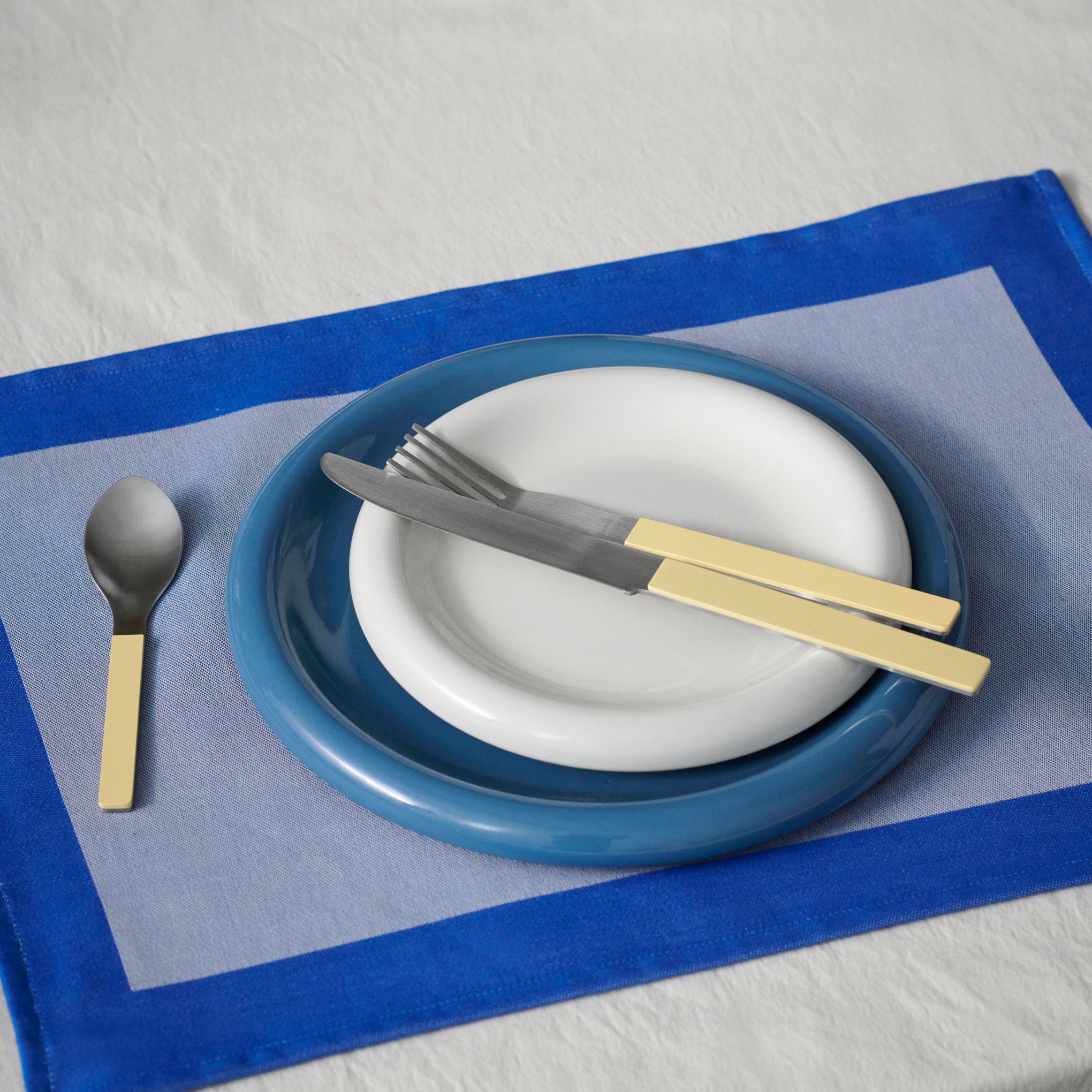 HAY Ram Cotton Placemat - Blue - Image 4