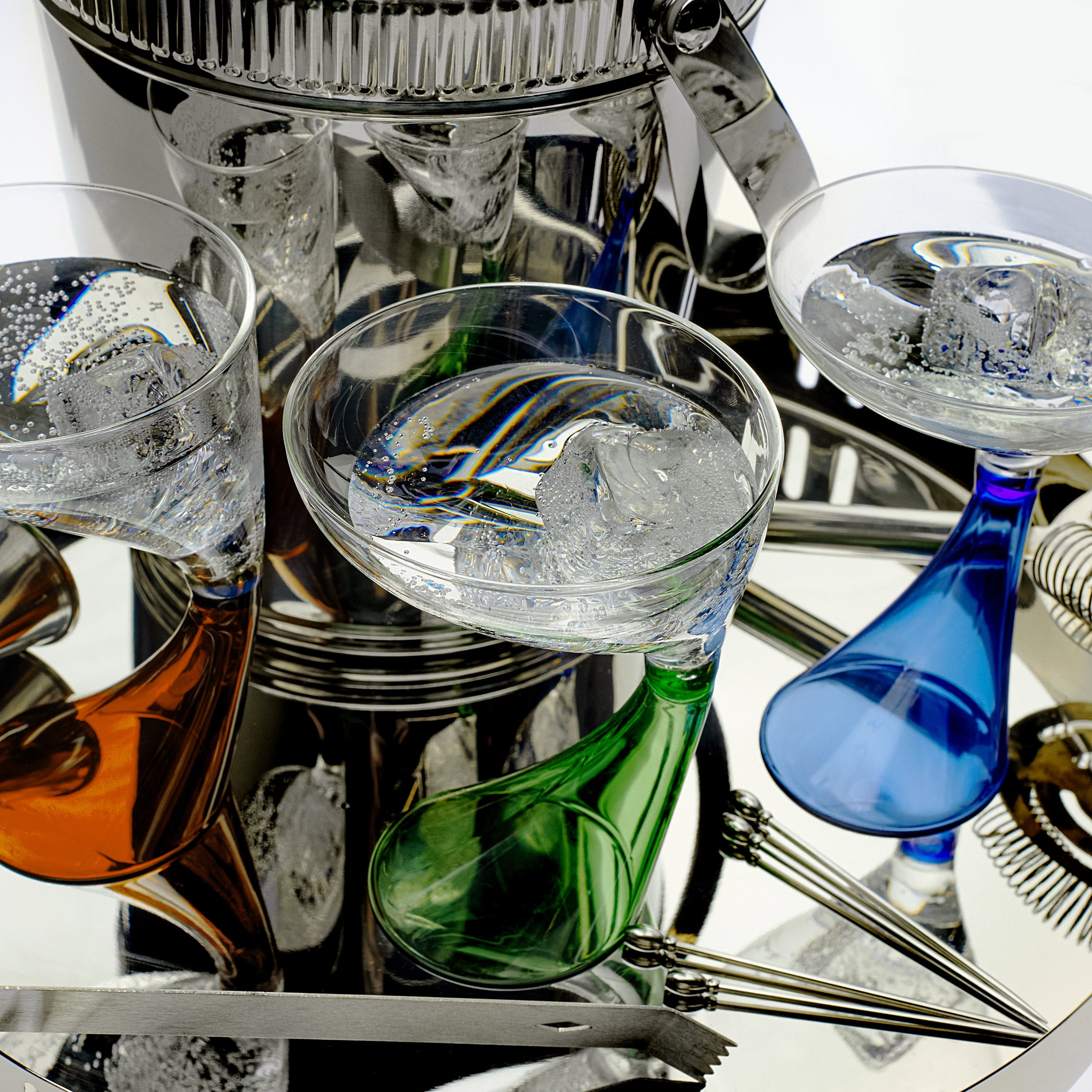 Arch Cocktail Glasses - Set of 2 - Amber - Image 6