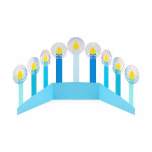 Azure Hanukkah Holiday Cards - Set of 8