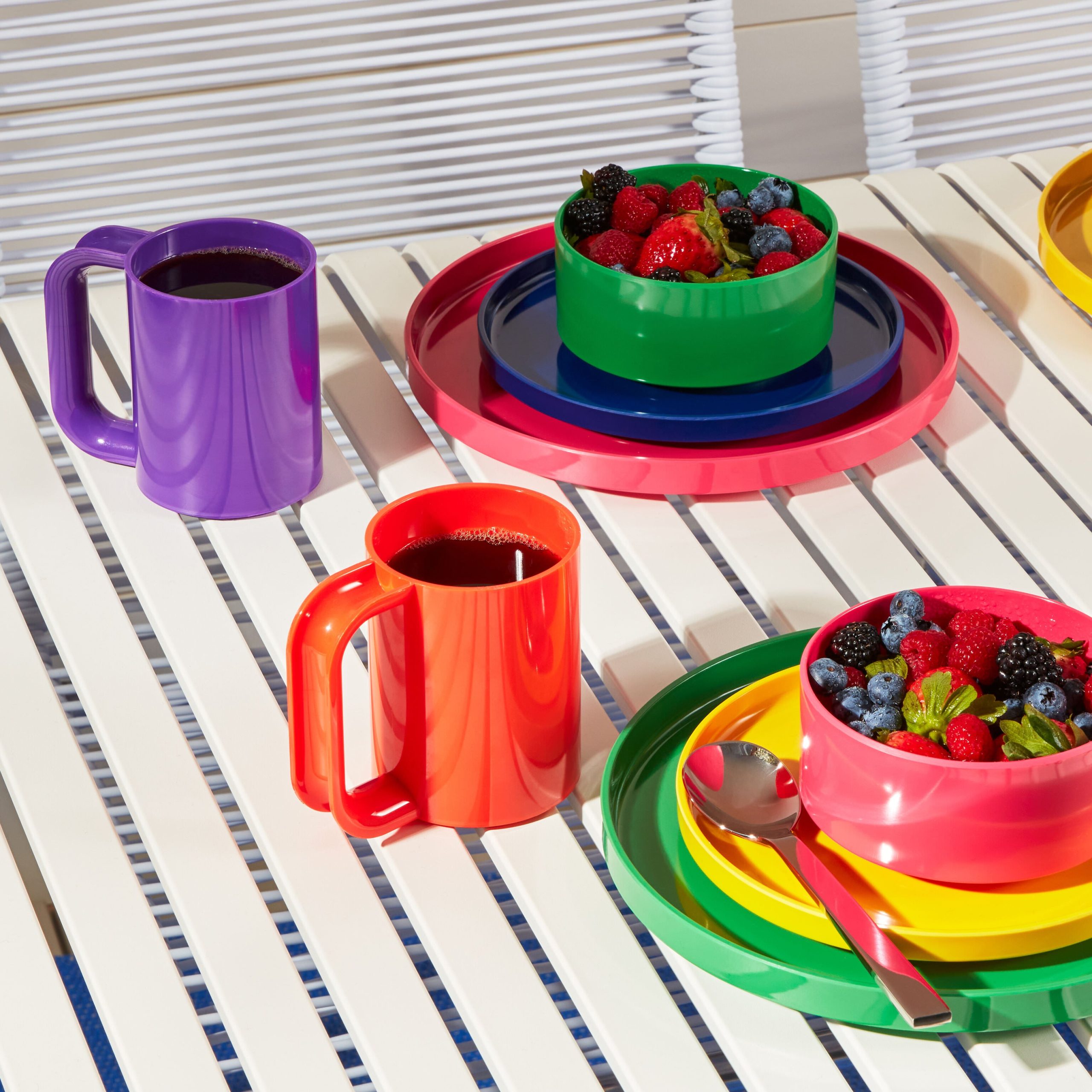 Vignelli Hellerware Rainbow Stacking Dinnerware - Set of 6 - Image 5