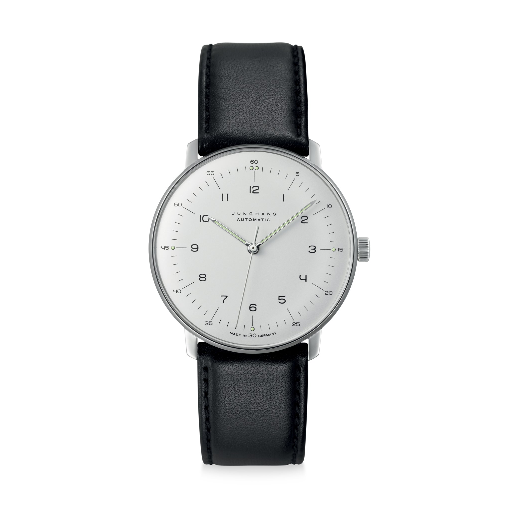 Automatic Max Bill Watch - White/ Black