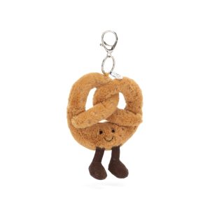 Jellycat Food Bag Charm Plush - Pretzel