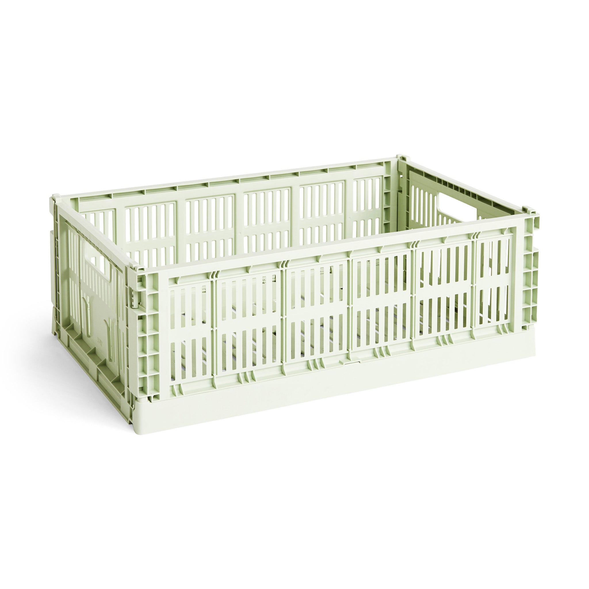 HAY Recycled Plastic Collapsible Color Crate - Mint - Image 2