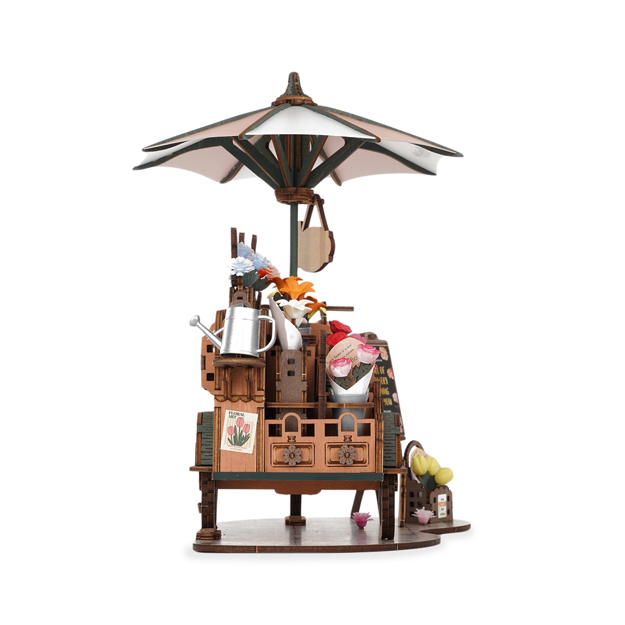 Rolife DIY Blossom Cart 3D Puzzle - Image 4
