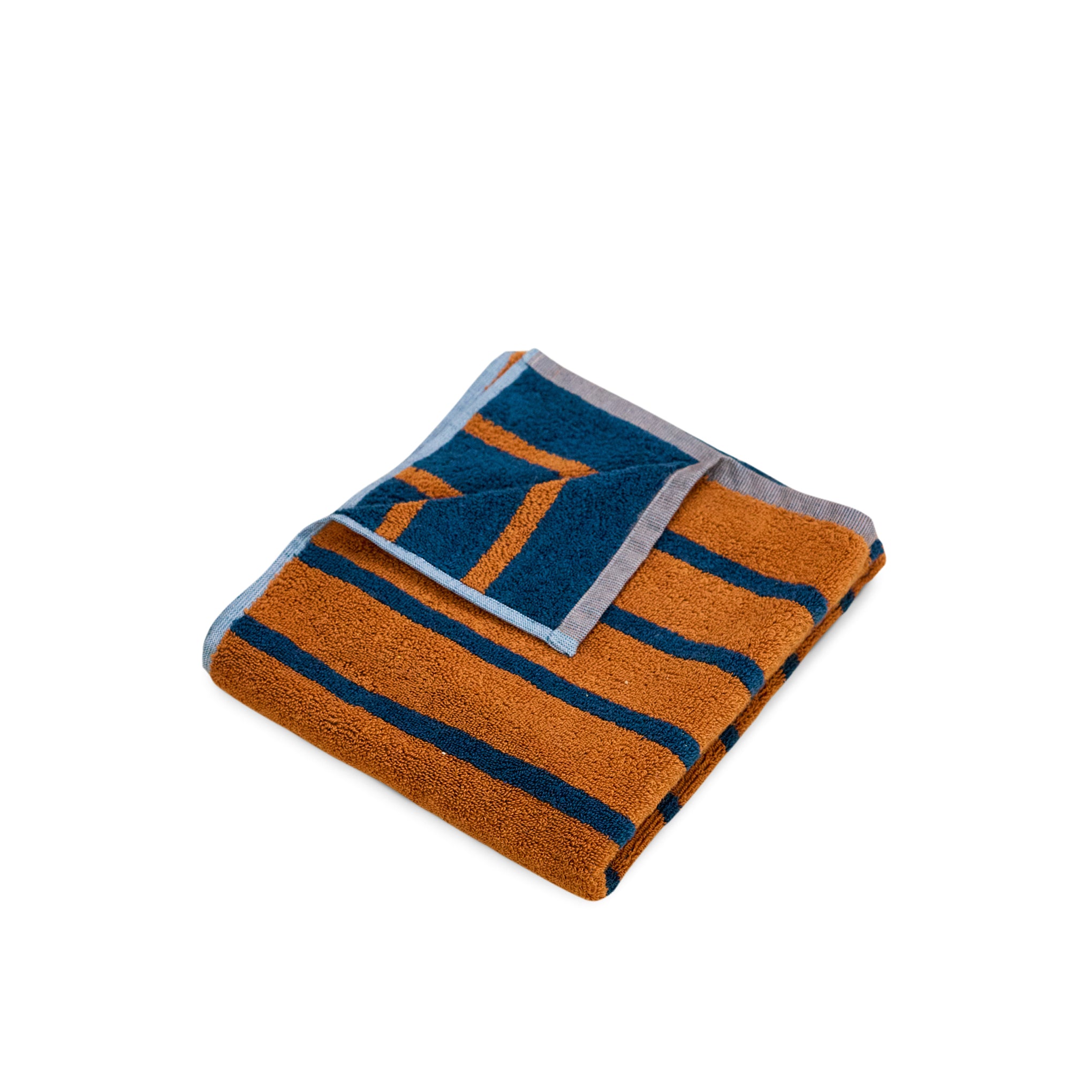 Dusen Dusen Bird Striped Cotton Towel - Warbler