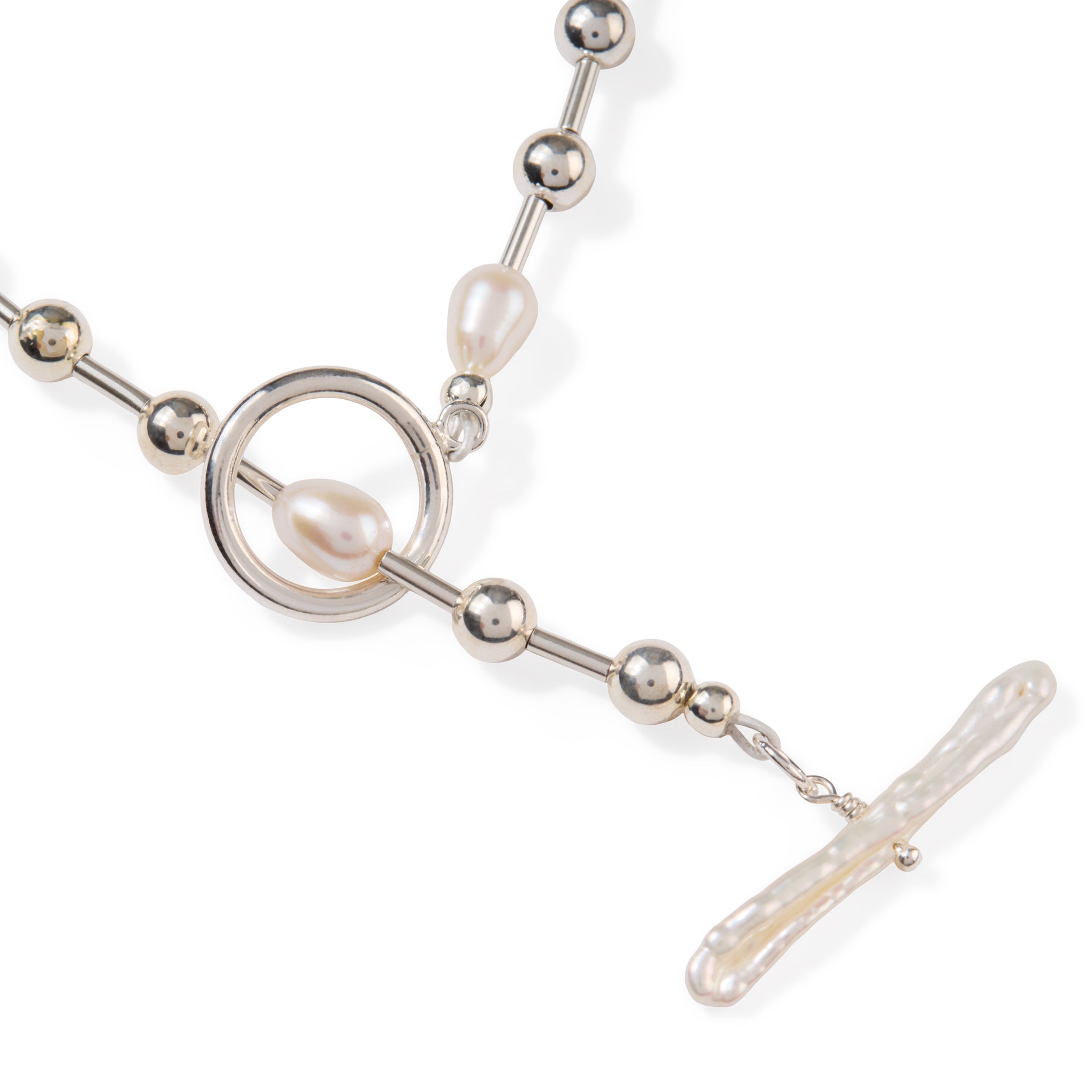 Yam Bonar Pearl Sterling Silver Choker Necklace - Image 3