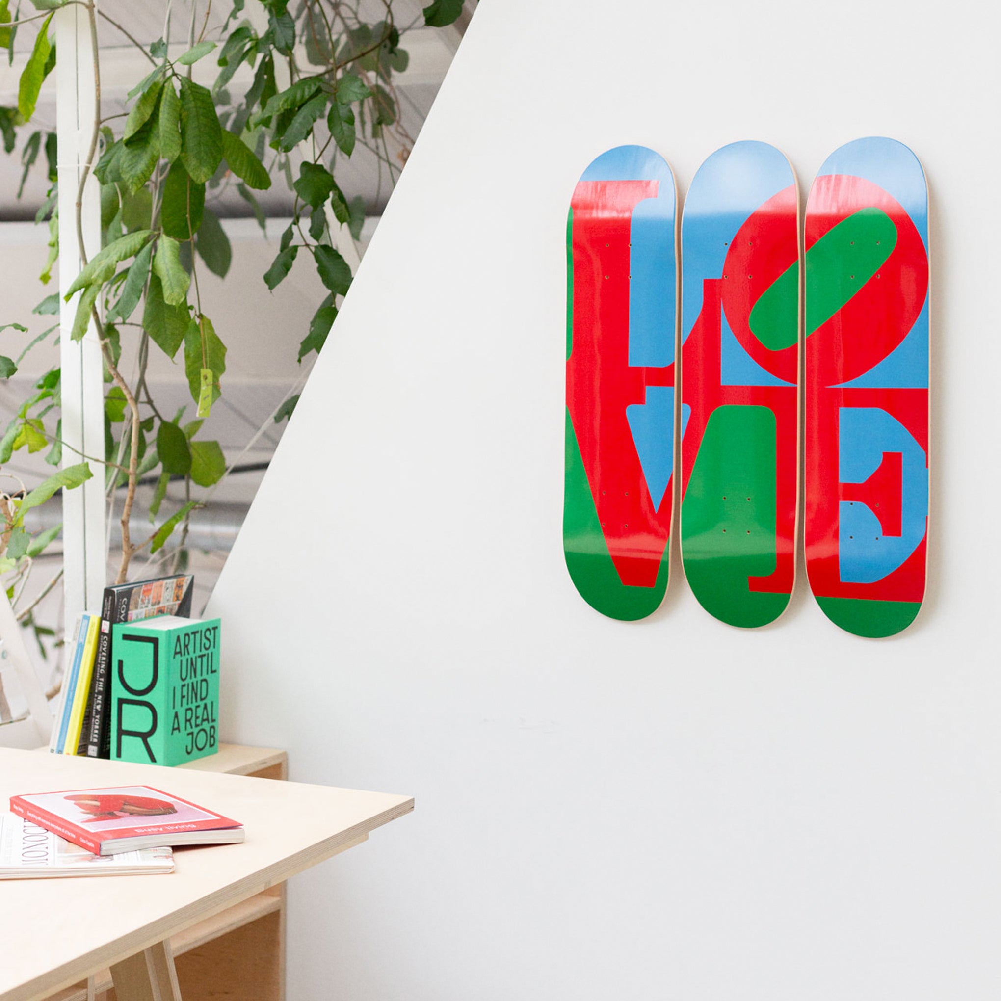 Robert Indiana LOVE Skateboard Triptych - Image 2