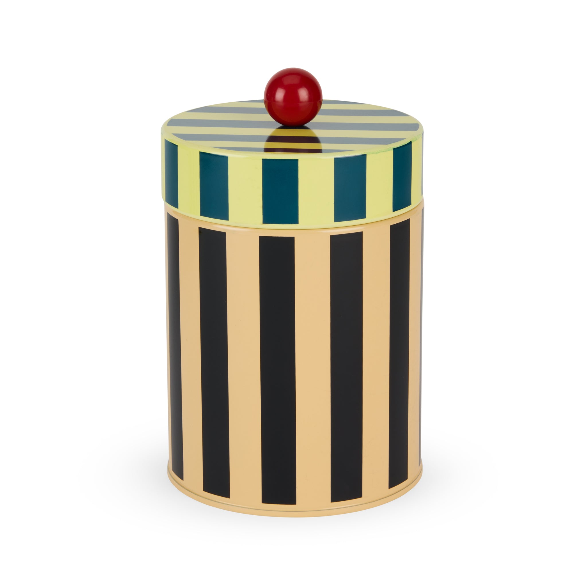 Dusen Dusen Striped Canister - Orange/ Black