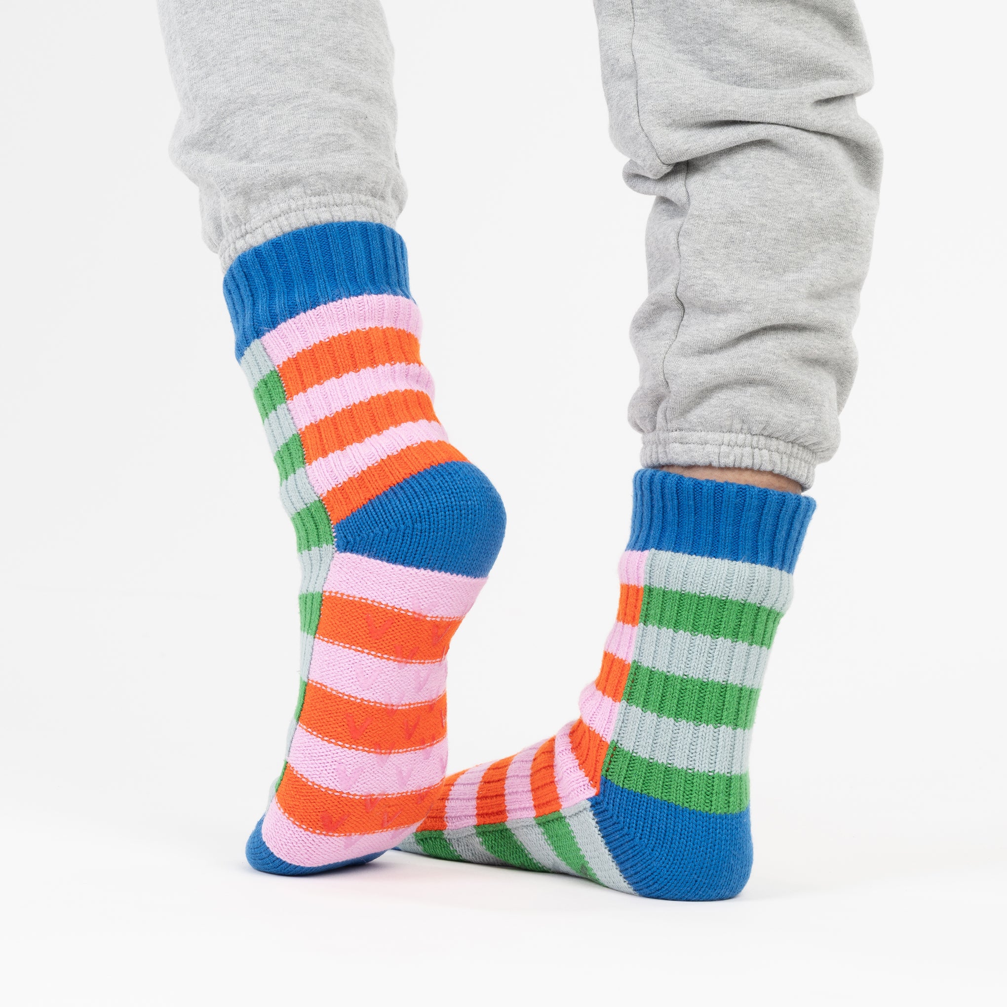 Verloop Knit House Socks - Super Stripe Cobalt - Image 4