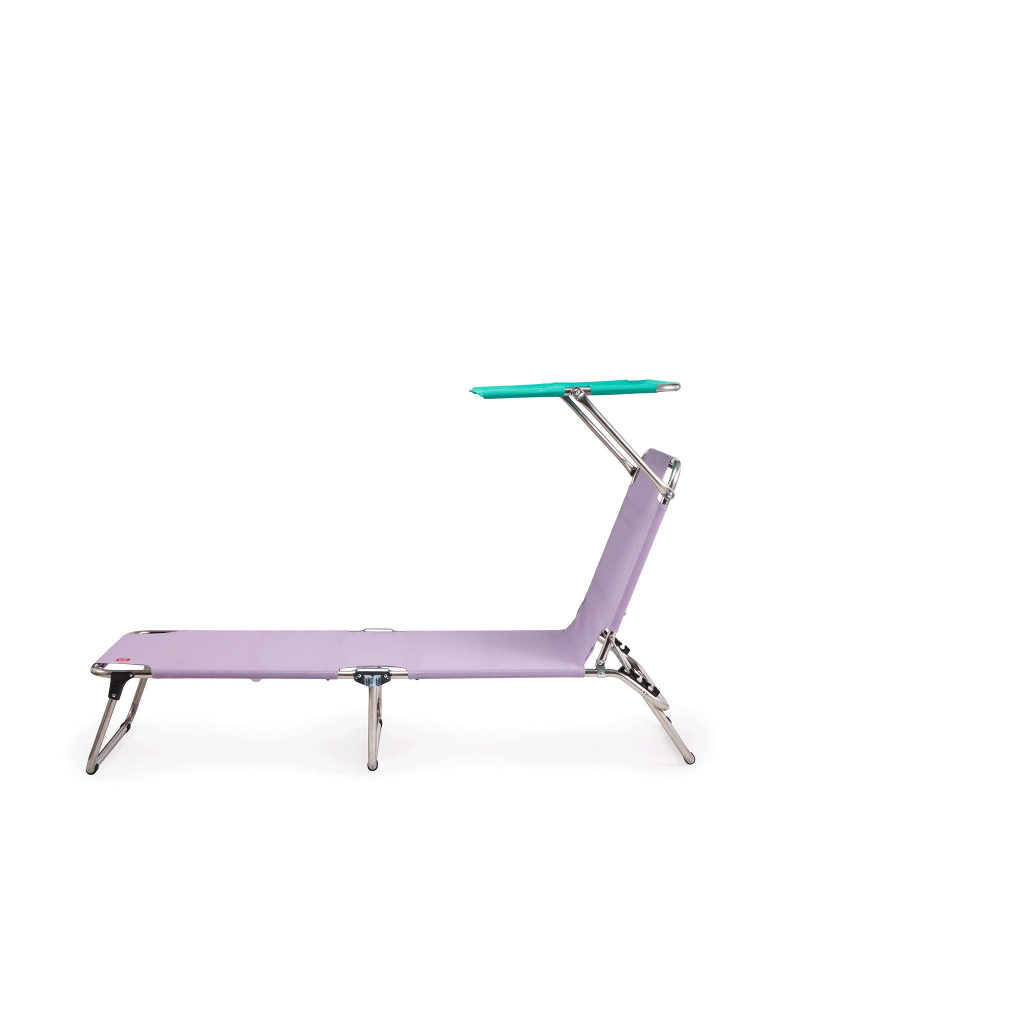 Amigo Outdoor Lounge Chair with Sun Shield - Lilac/ Teal - Image 3