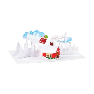 Christmas Cabin Holiday Pop-Up Cards - Set of 8
