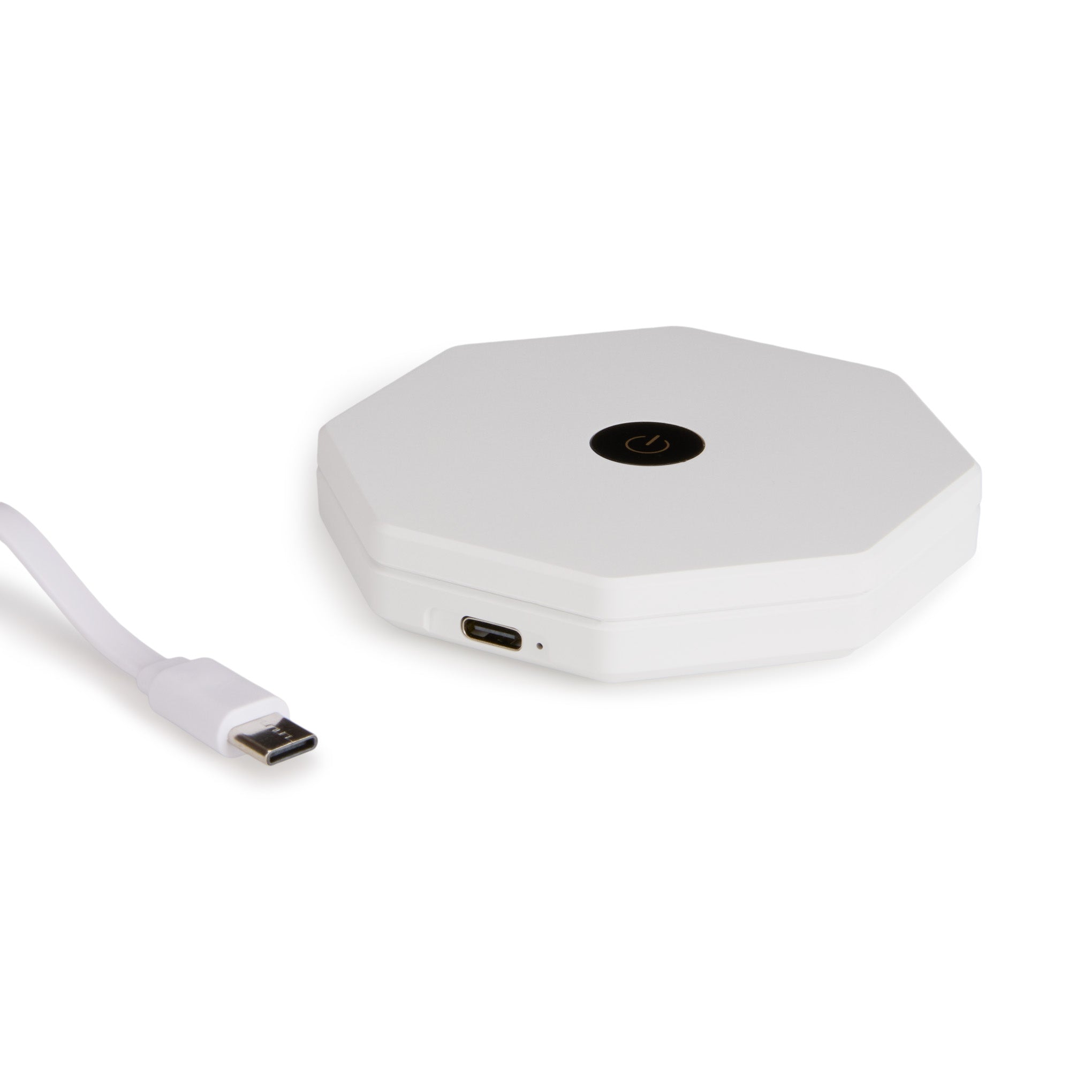 Twist Hexagon Portable Table Lamp - Lunar White - Image 8