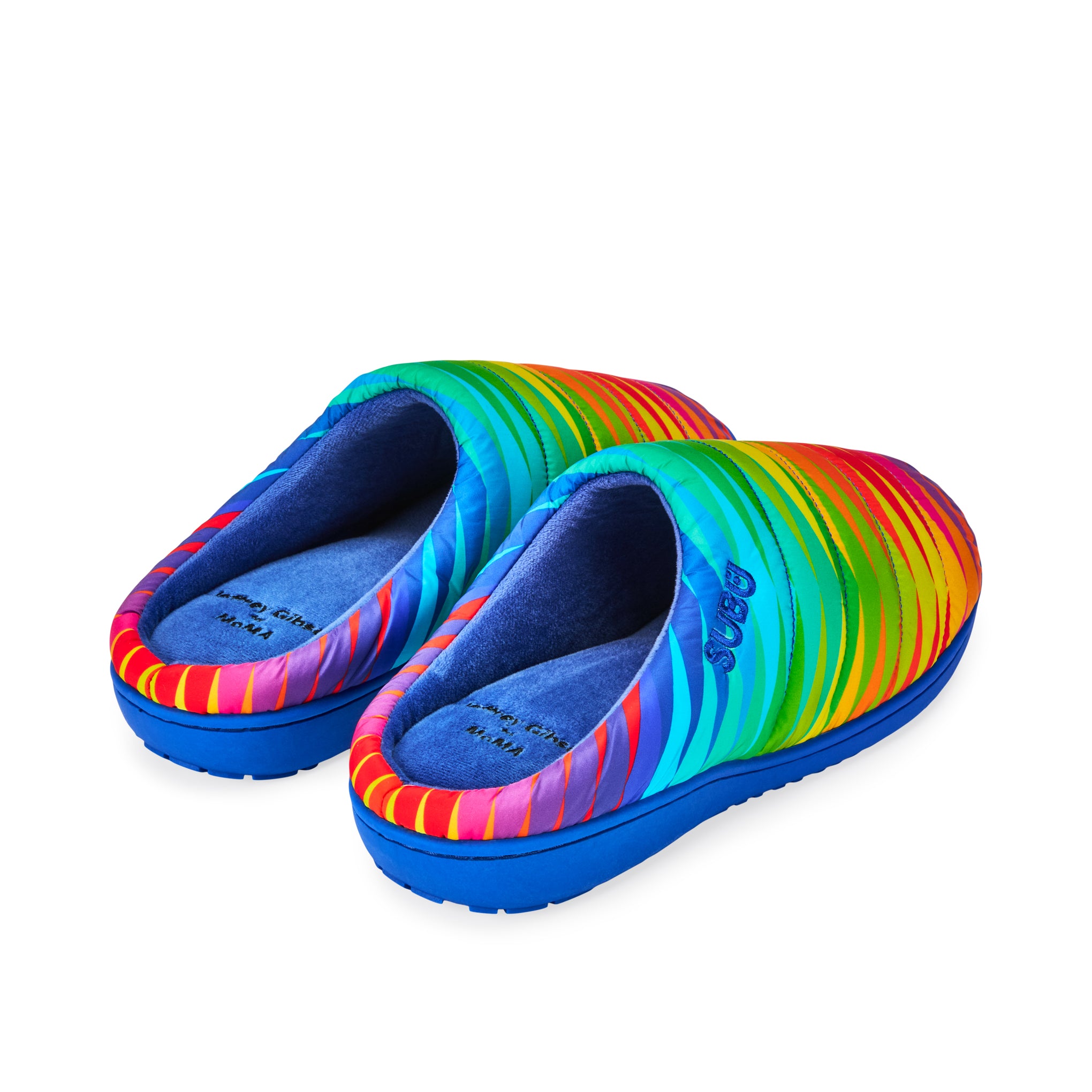 Jeffrey Gibson for MoMA Subu Slippers - Chevron Spectrum - Image 4