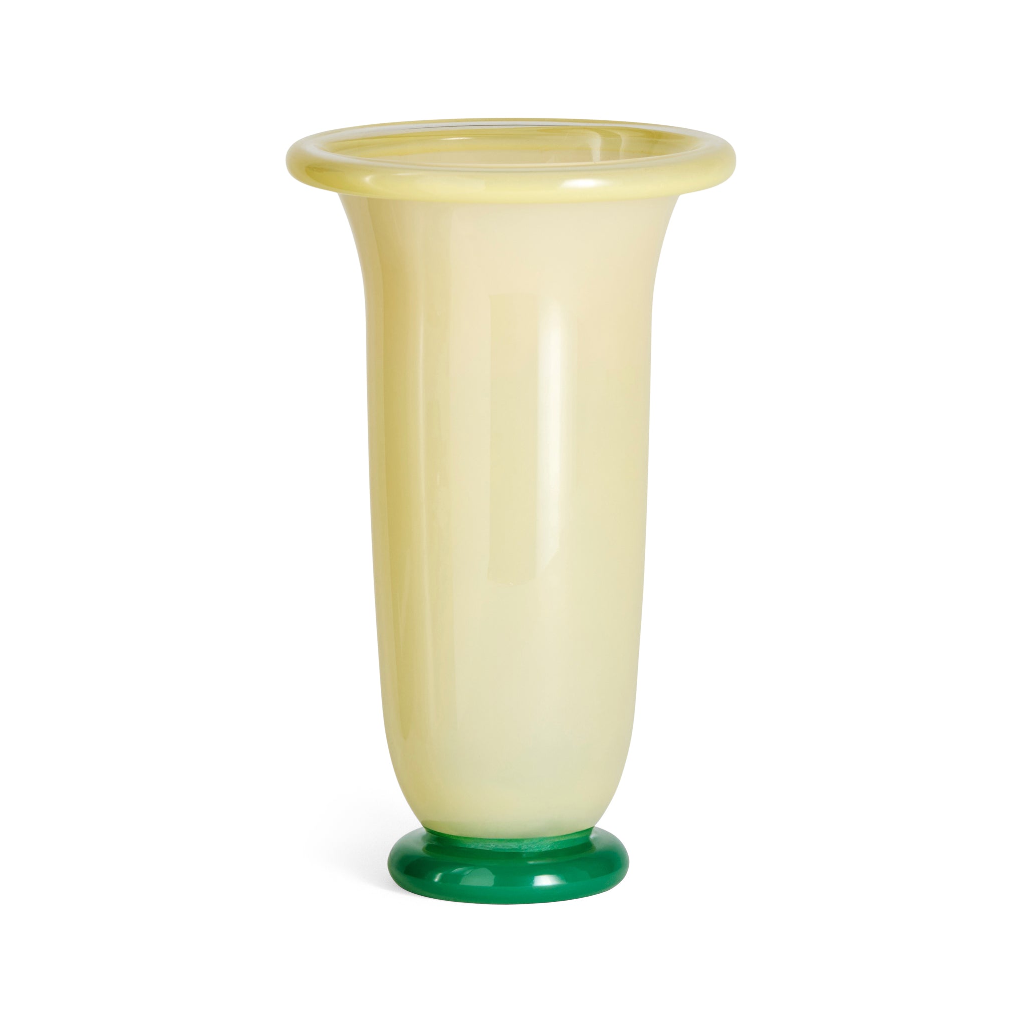 HAY Empire Glass Vase - Lemon/ Sand/ Green