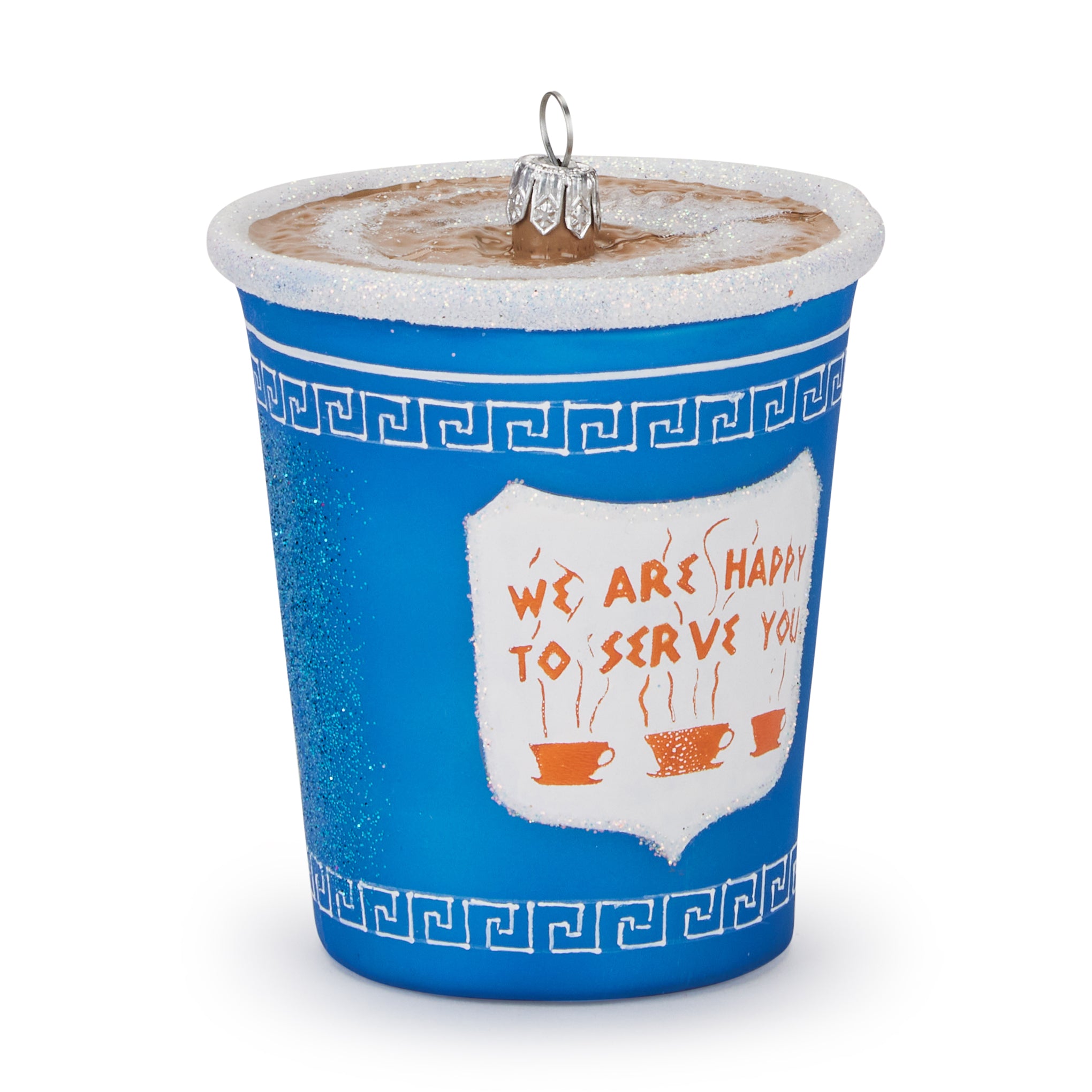 NYC Glass Holiday Ornament - Greek Diner Cup - Image 3