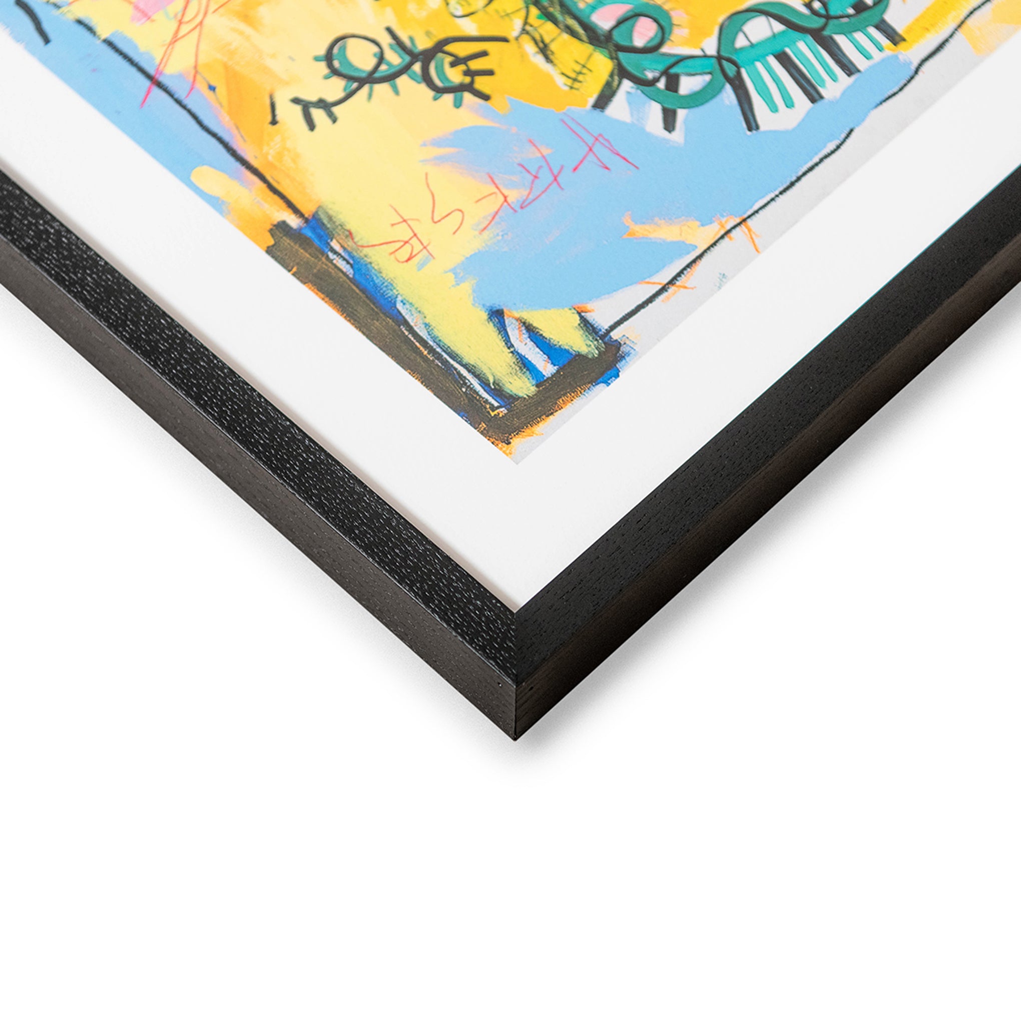 Jean-Michel Basquiat Untitled (Fishing) Framed Poster - Image 3