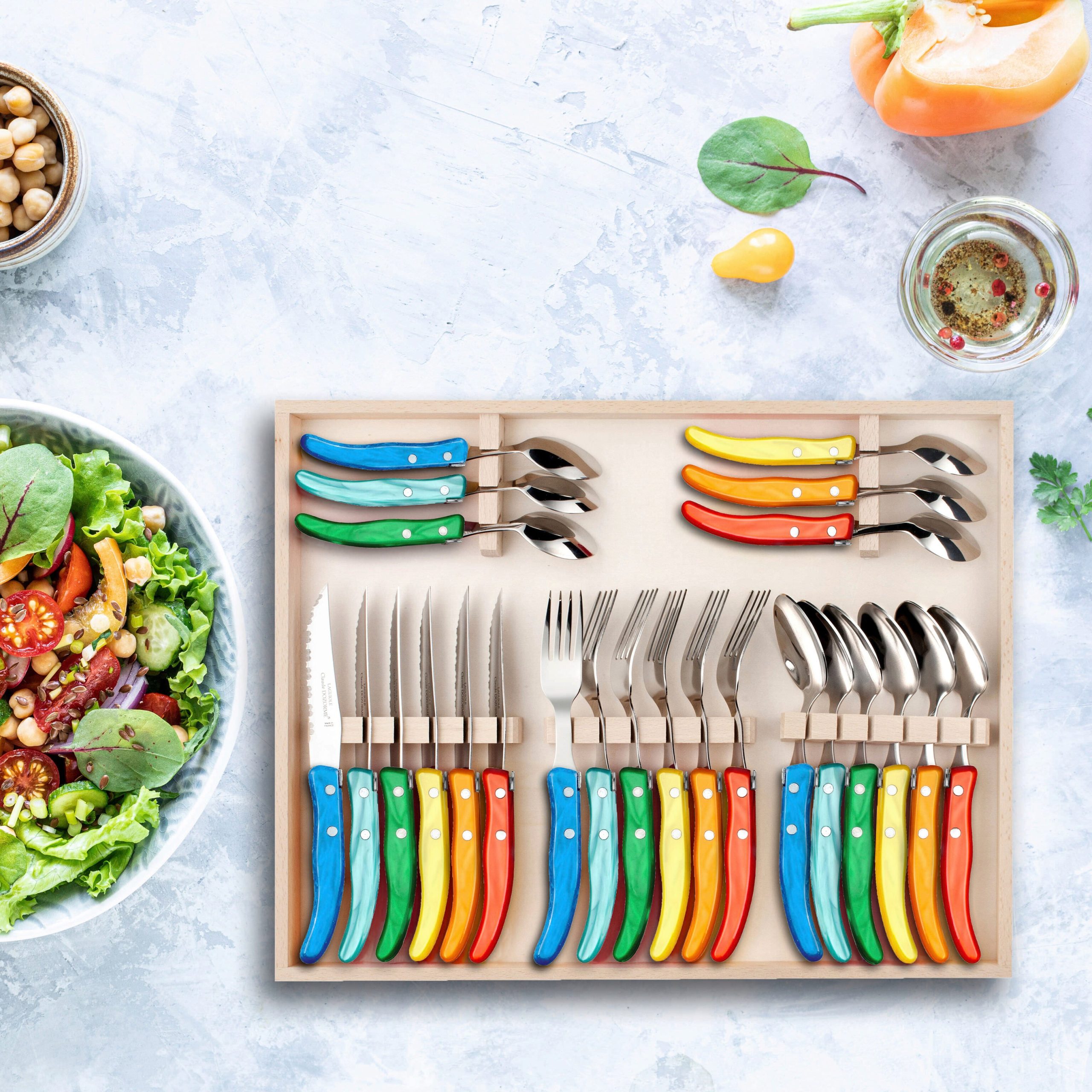 Rainbow Flatware - Set of 24 - Image 2