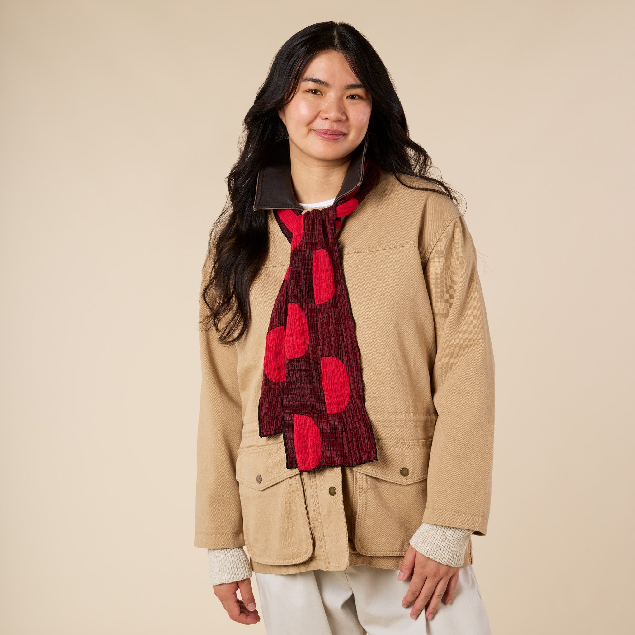 Nuno Pockets Cotton-Blend Scarf - Image 2