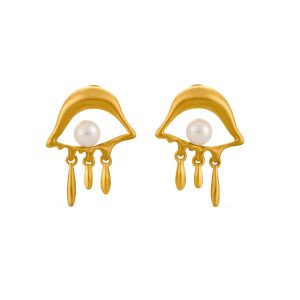 Salvador Dalí Gold-Plated Mini Eye Post Earrings