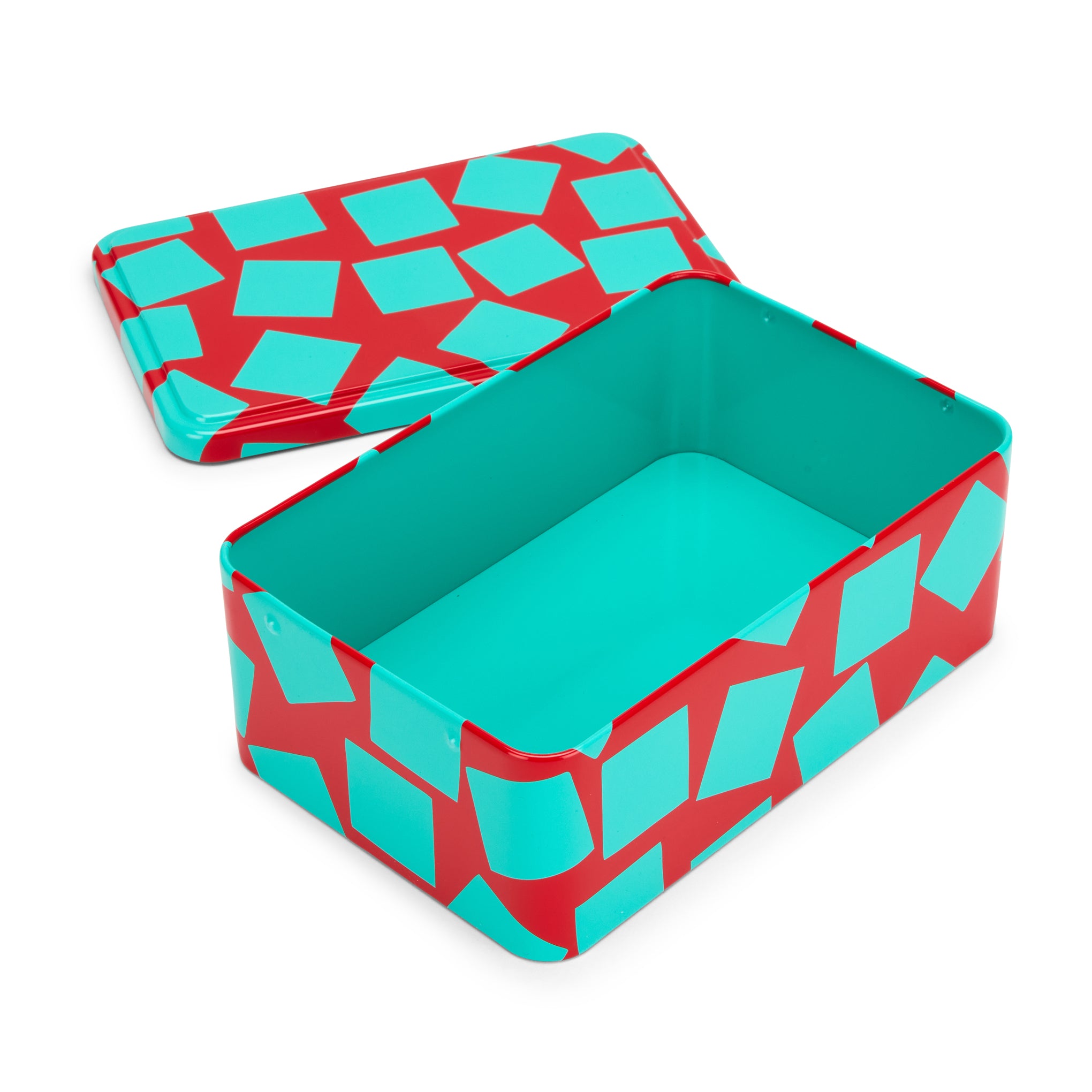 George Sowden Horizontal Tin - Red/ Turquoise - Image 4