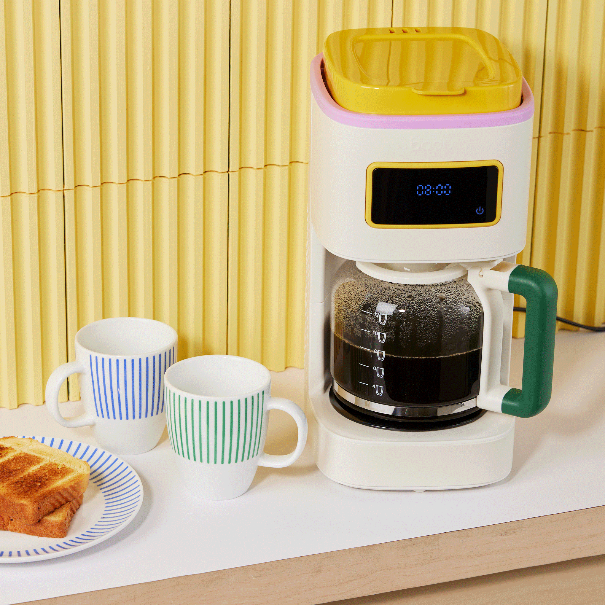 Bodum Programmable 12-Cup Coffee Maker - White/ Multi - Image 2