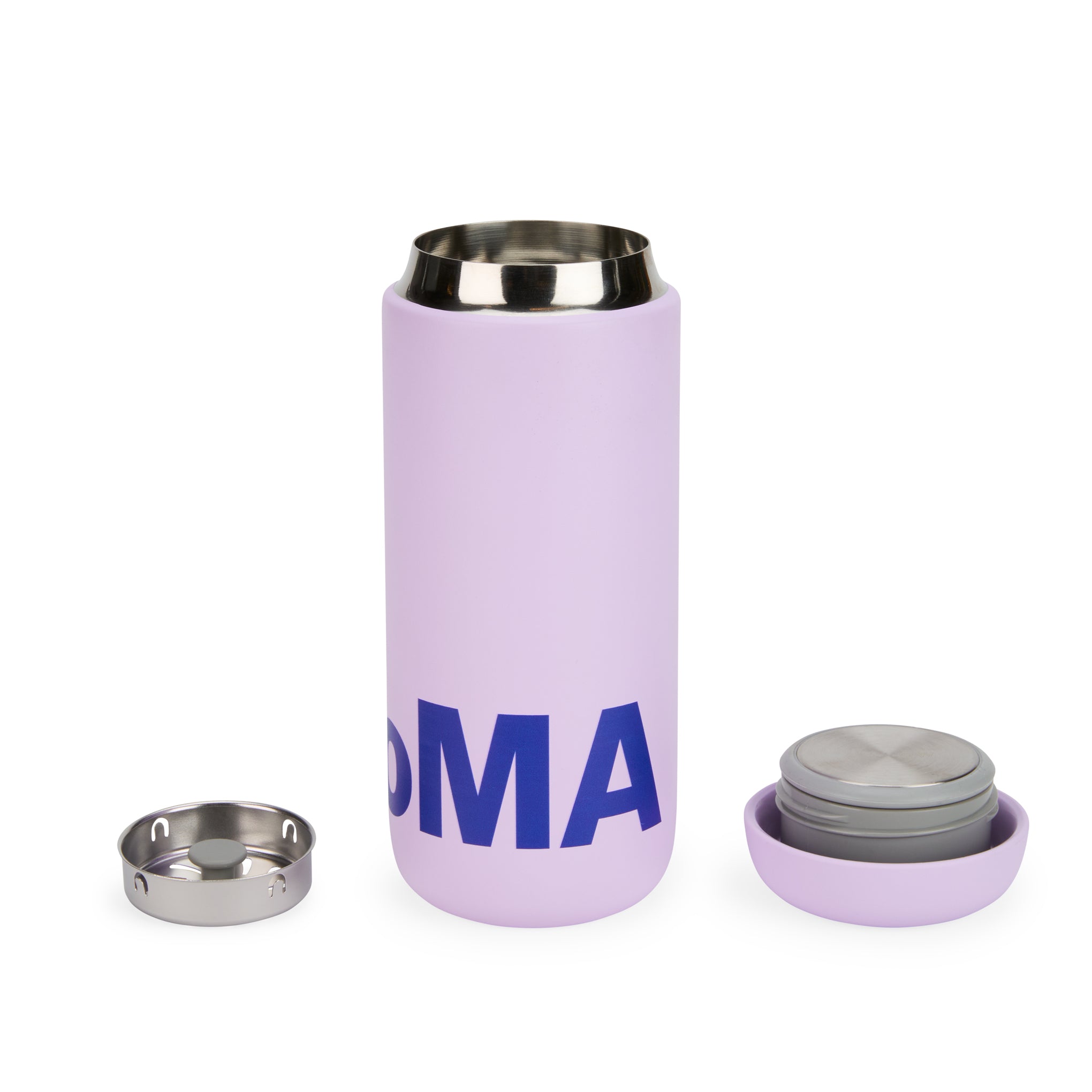 Colorful MoMA Insulated Travel Mug - Periwinkle/ Blue - Image 3