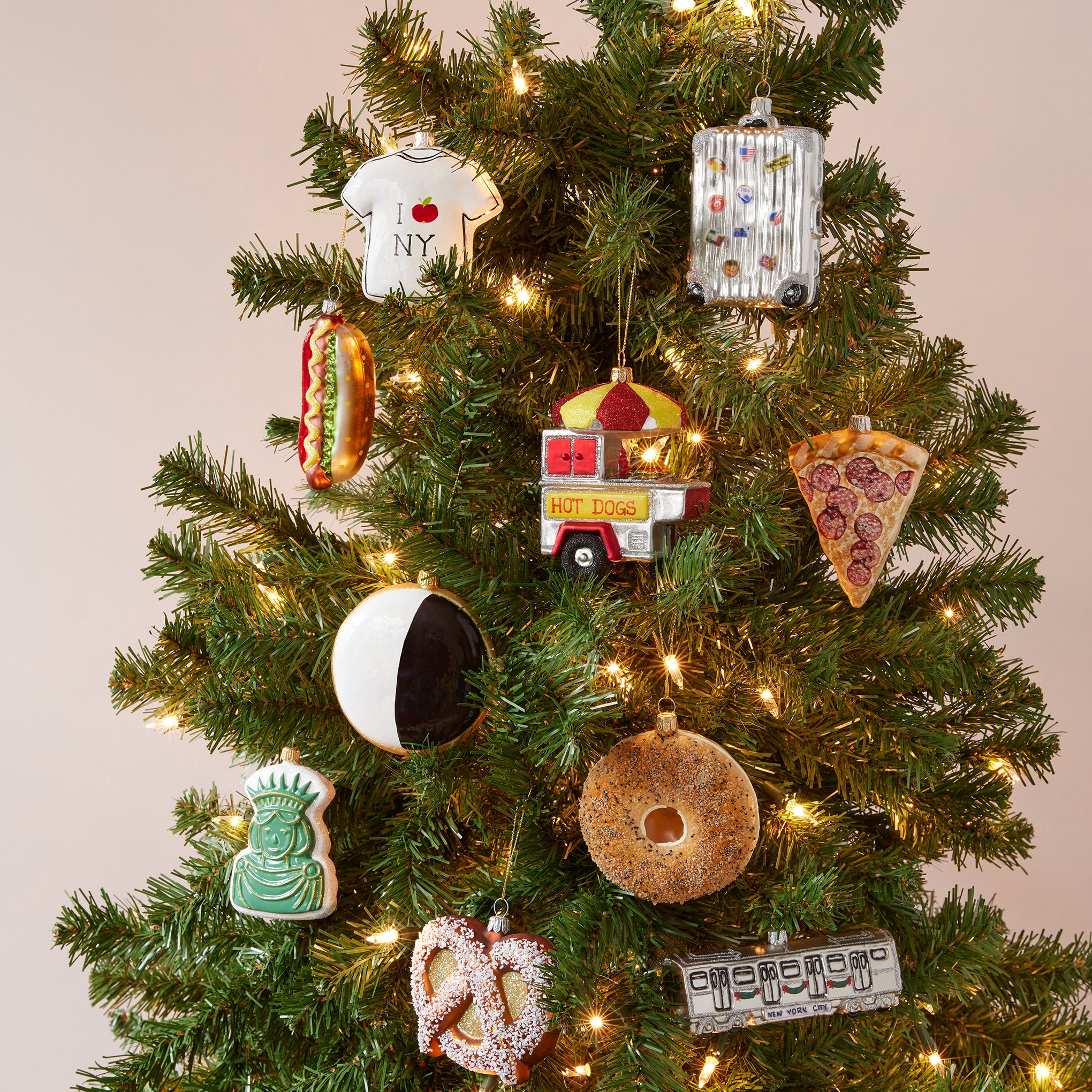 NYC Glass Holiday Ornament - Everything Bagel - Image 4